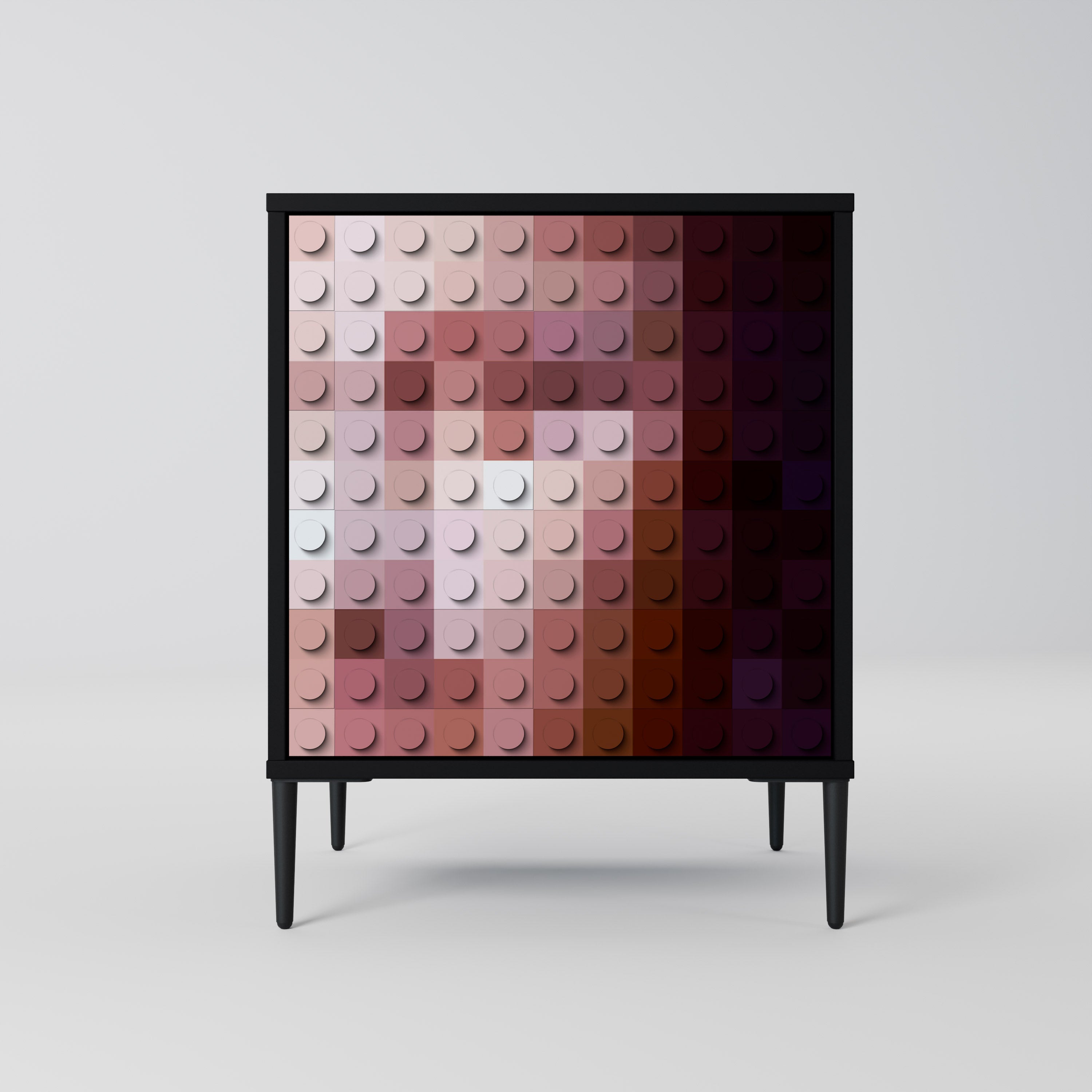 CONSTRUCTIVE ART Komoda 1-drzwiowa korpus Czarny