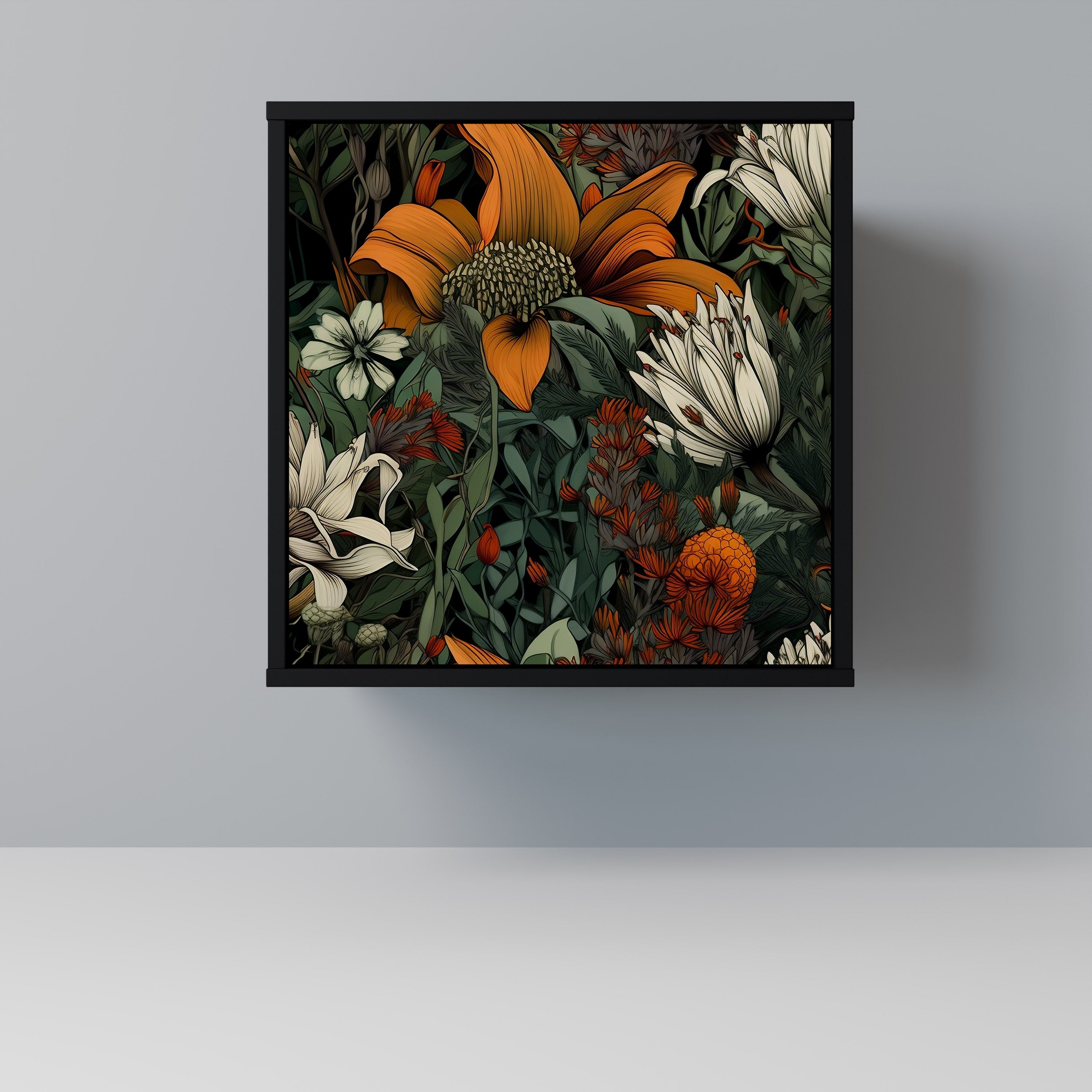 MIDNIGHT SPROUT Komoda 1-drzwiowa korpus Czarny