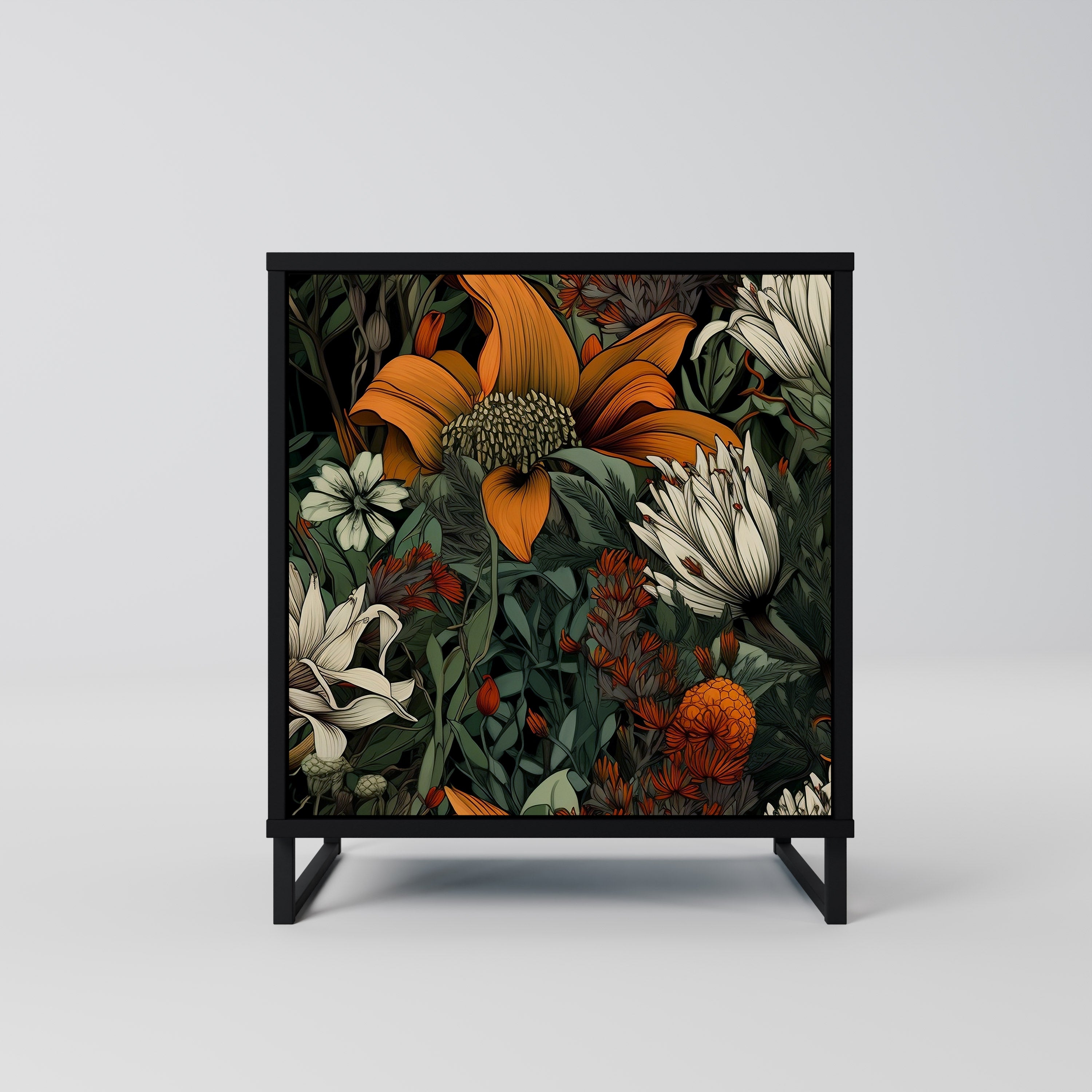 MIDNIGHT SPROUT Komoda 1-drzwiowa korpus Czarny