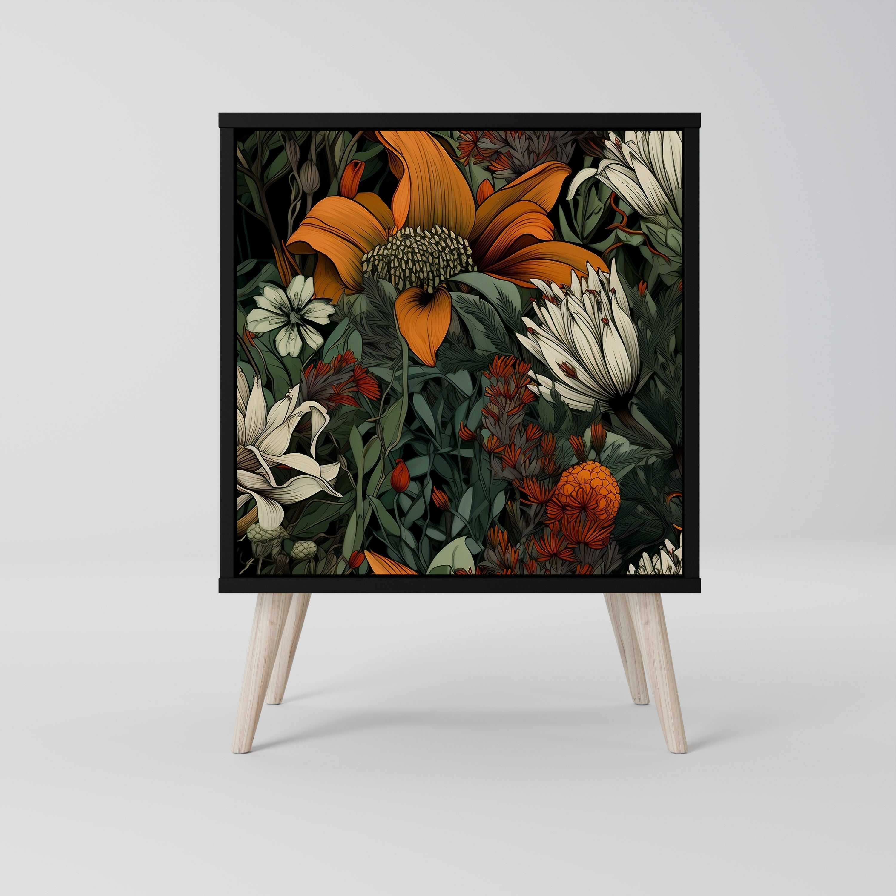 MIDNIGHT SPROUT Komoda 1-drzwiowa korpus Czarny