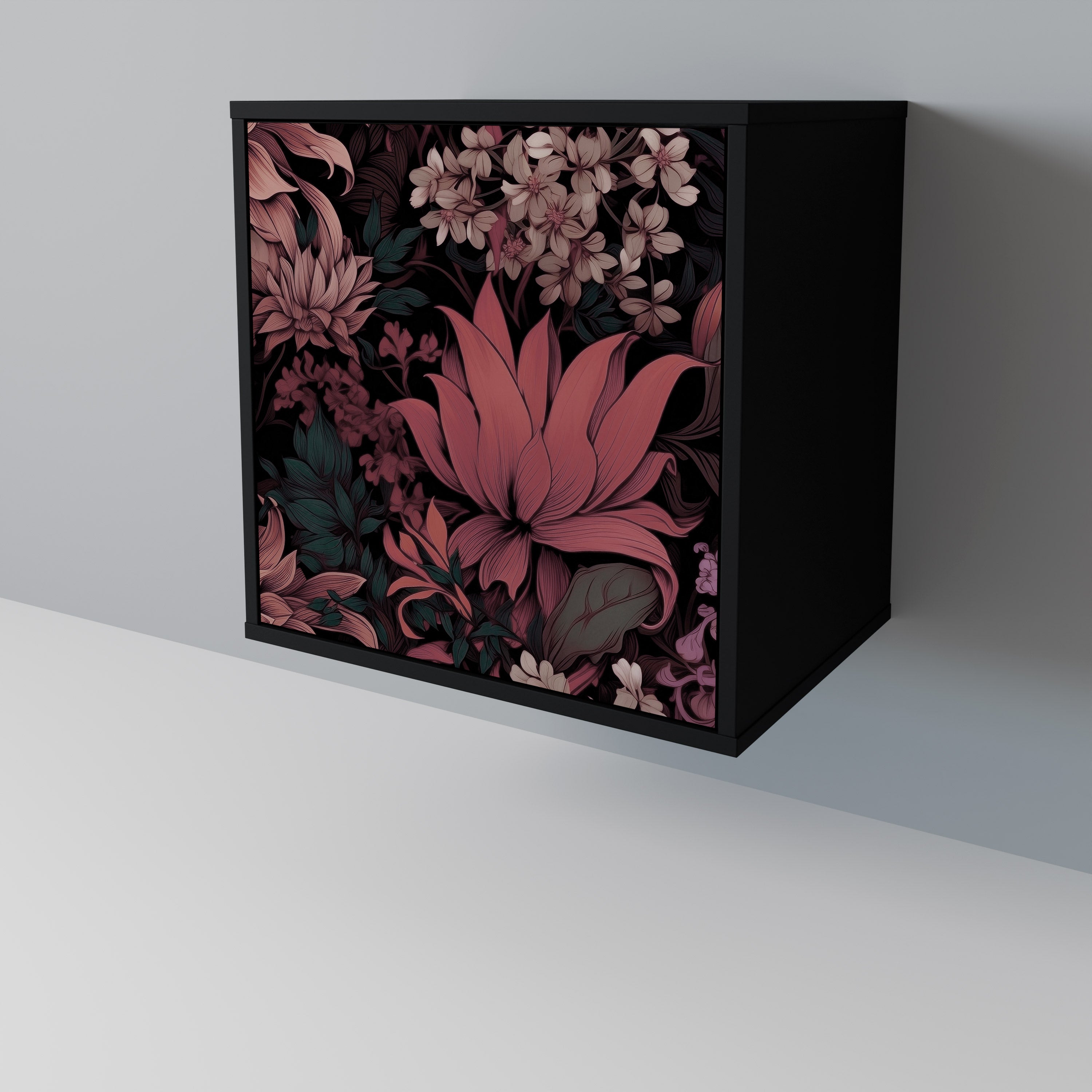FLORAL WHISPER Komoda 1-drzwiowa korpus Czarny