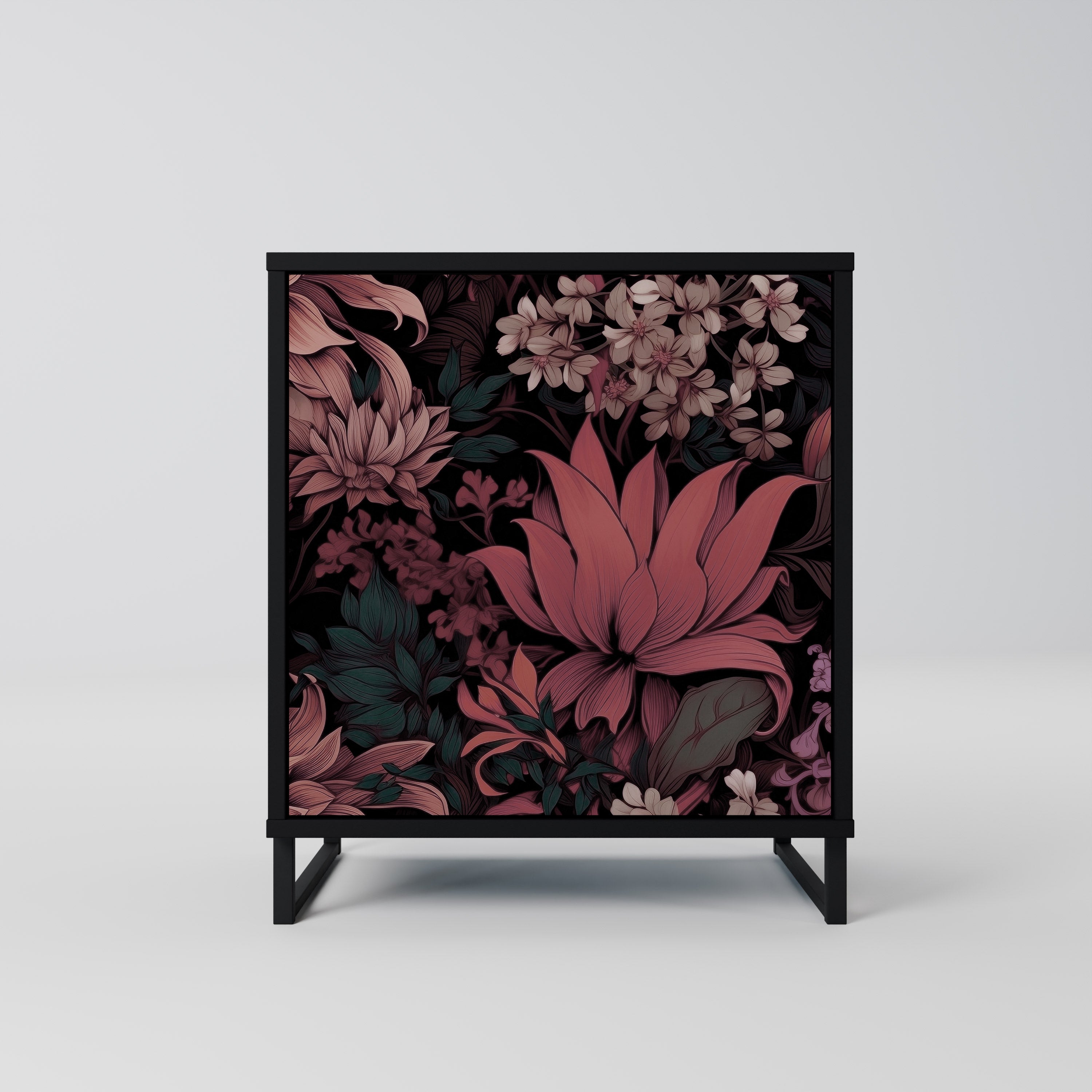 FLORAL WHISPER Komoda 1-drzwiowa korpus Czarny