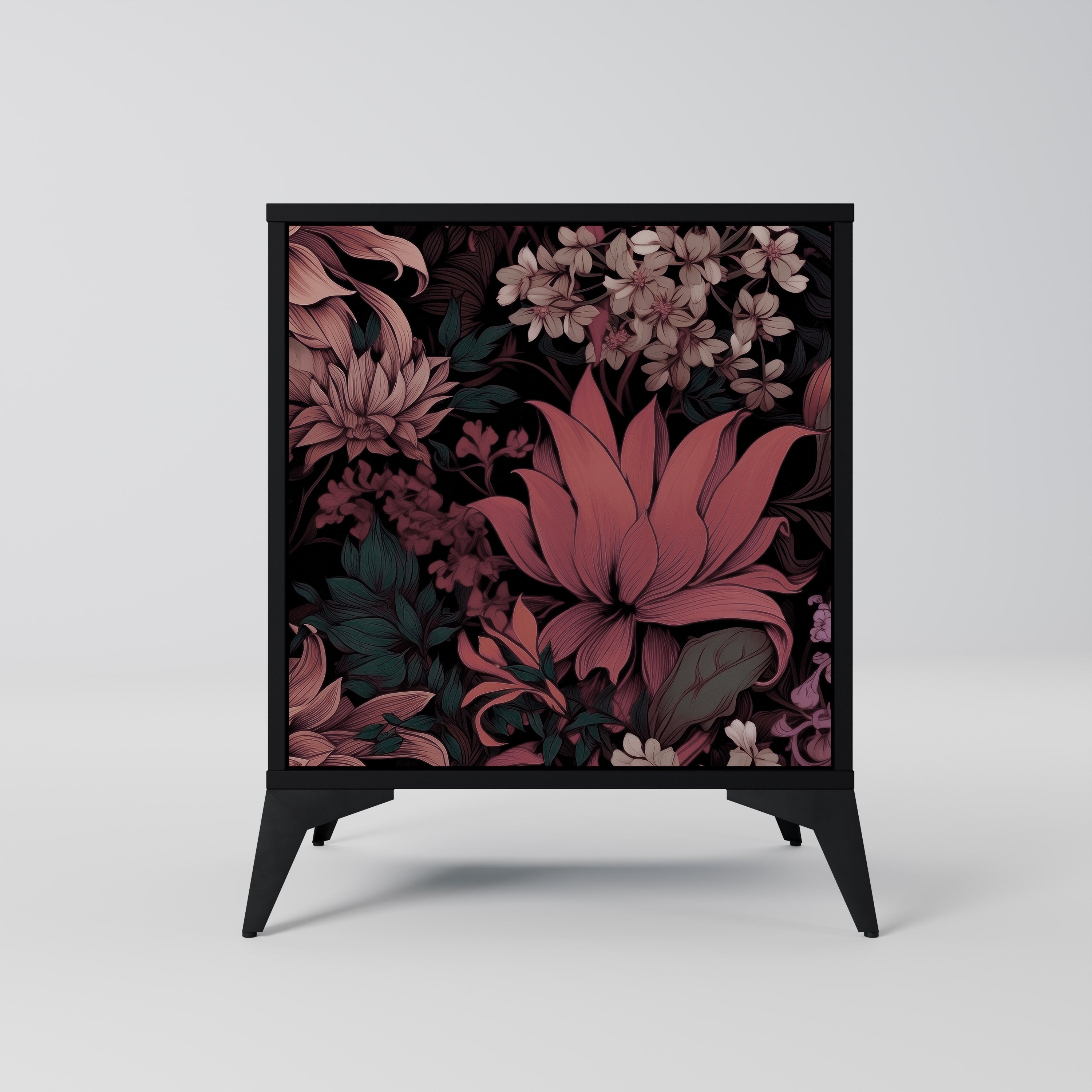 FLORAL WHISPER Komoda 1-drzwiowa korpus Czarny