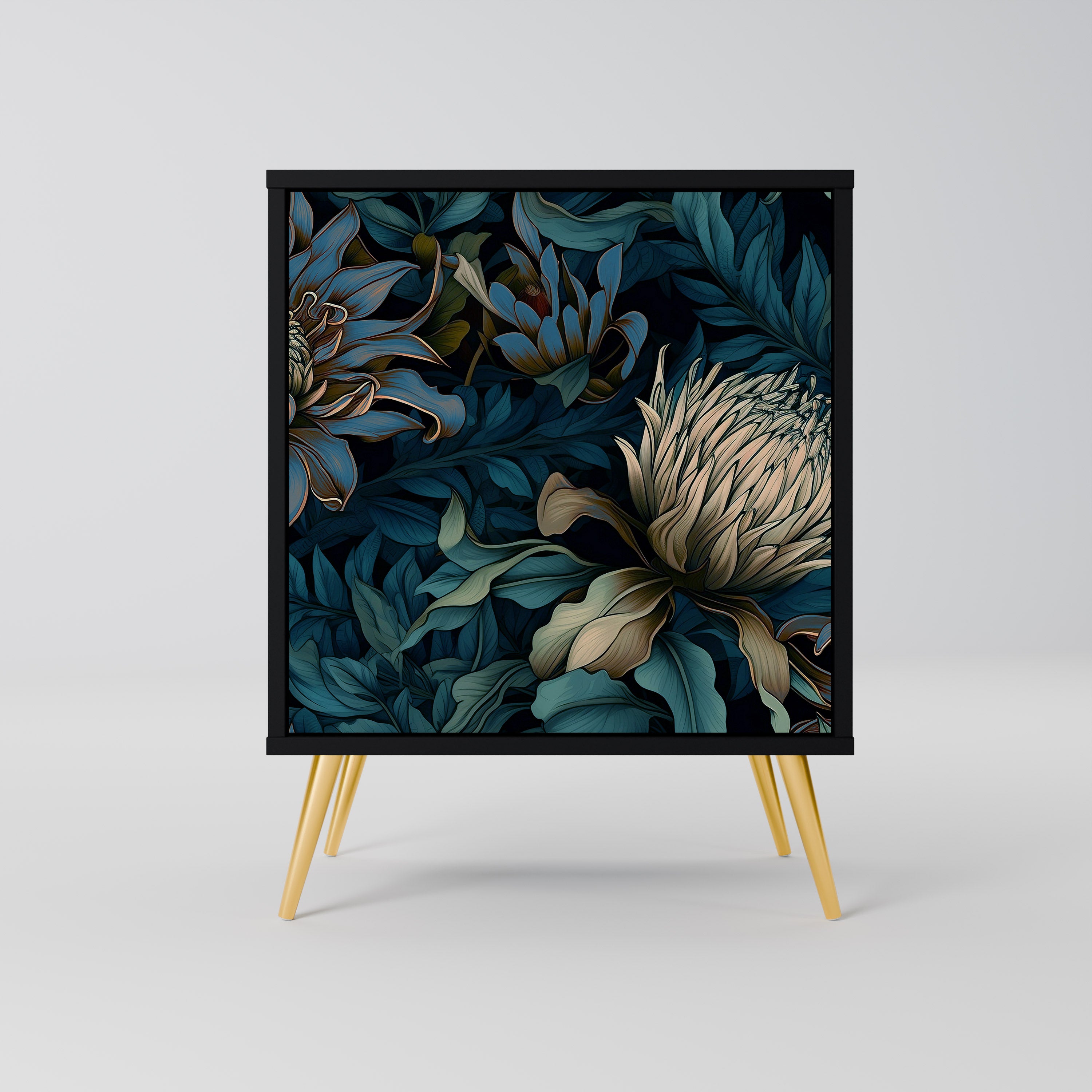 TWILIGHT BLOOM Komoda 1-drzwiowa korpus Czarny