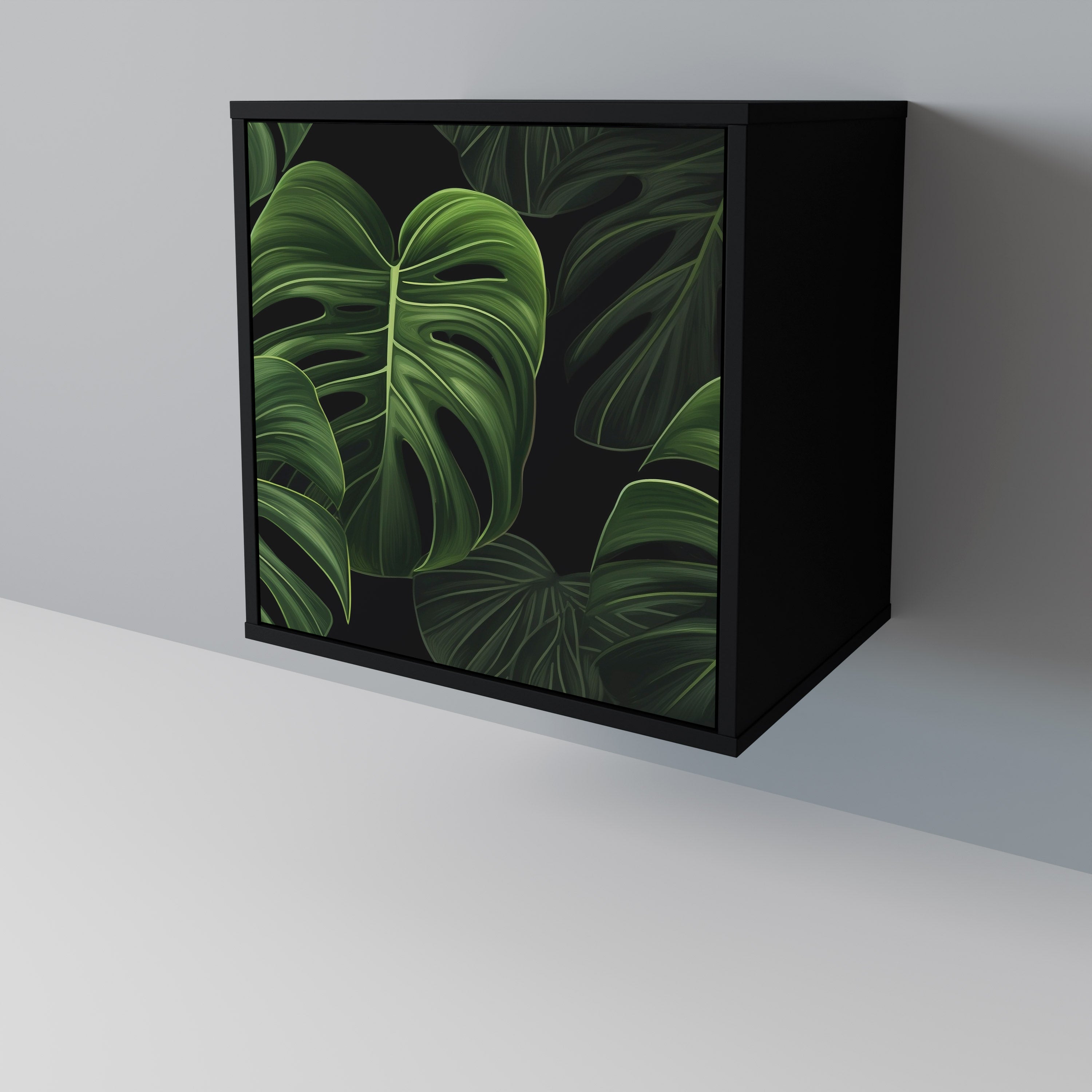 INFINITE MONSTERA Komoda 1-drzwiowa korpus Czarny