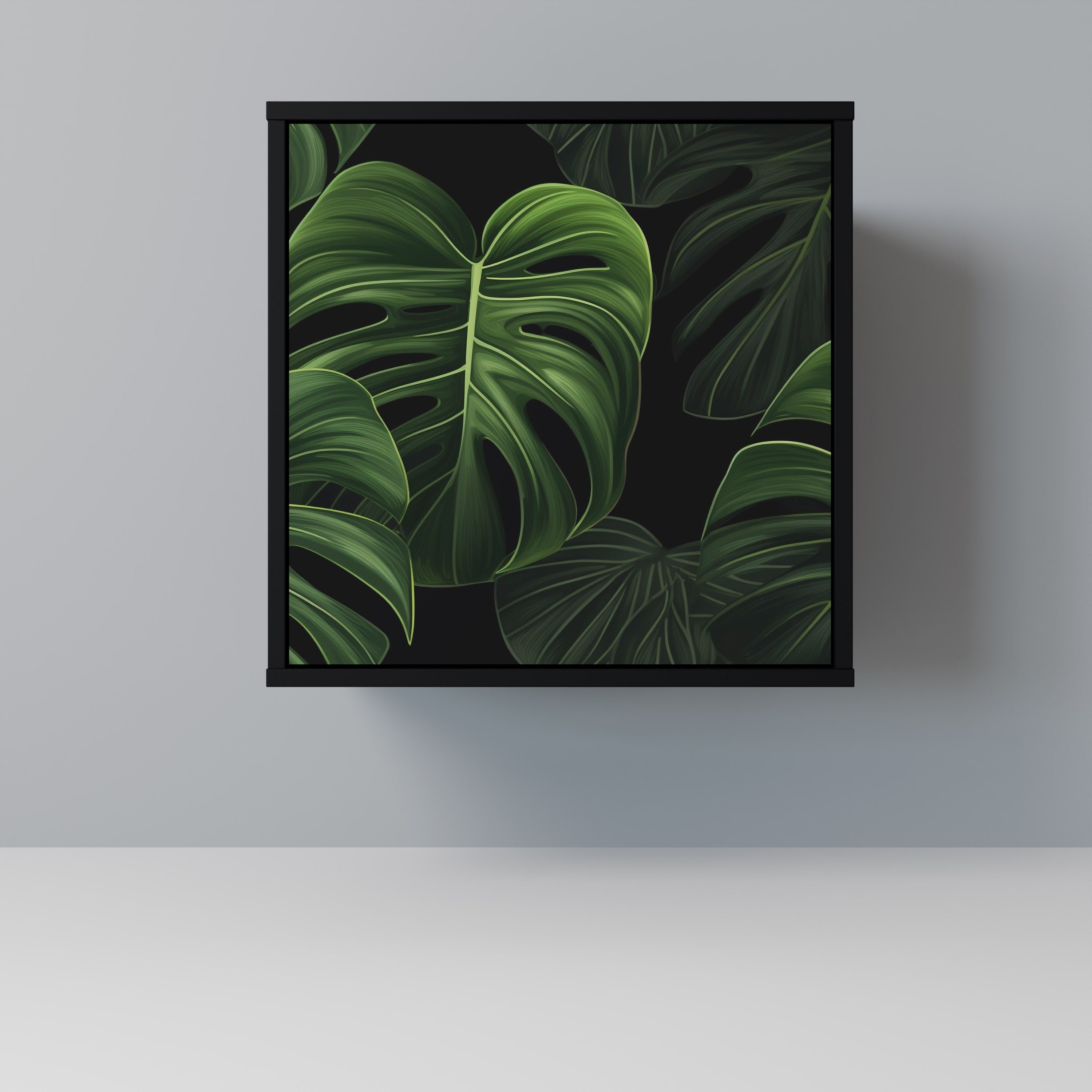 INFINITE MONSTERA Komoda 1-drzwiowa korpus Czarny