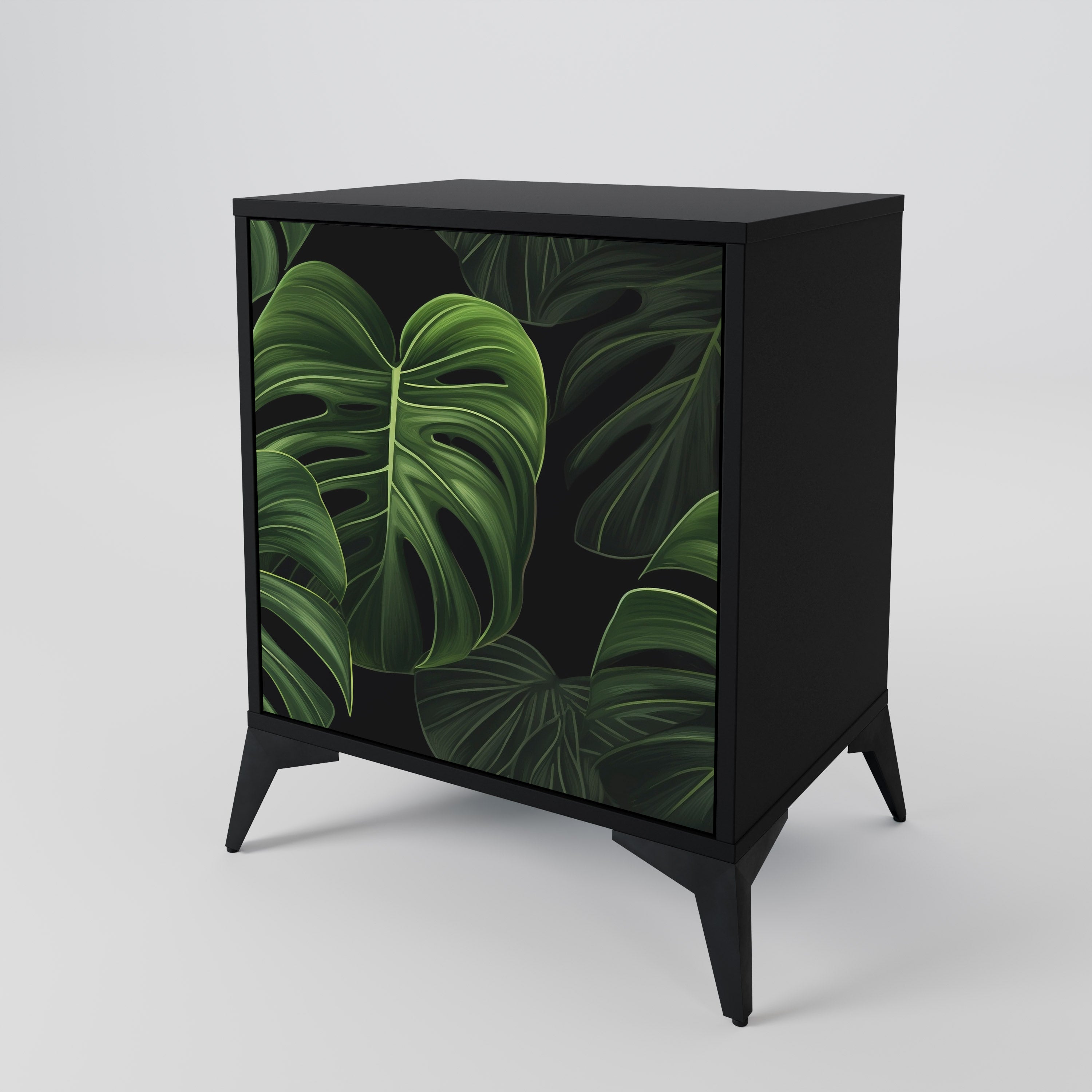 INFINITE MONSTERA Komoda 1-drzwiowa korpus Czarny