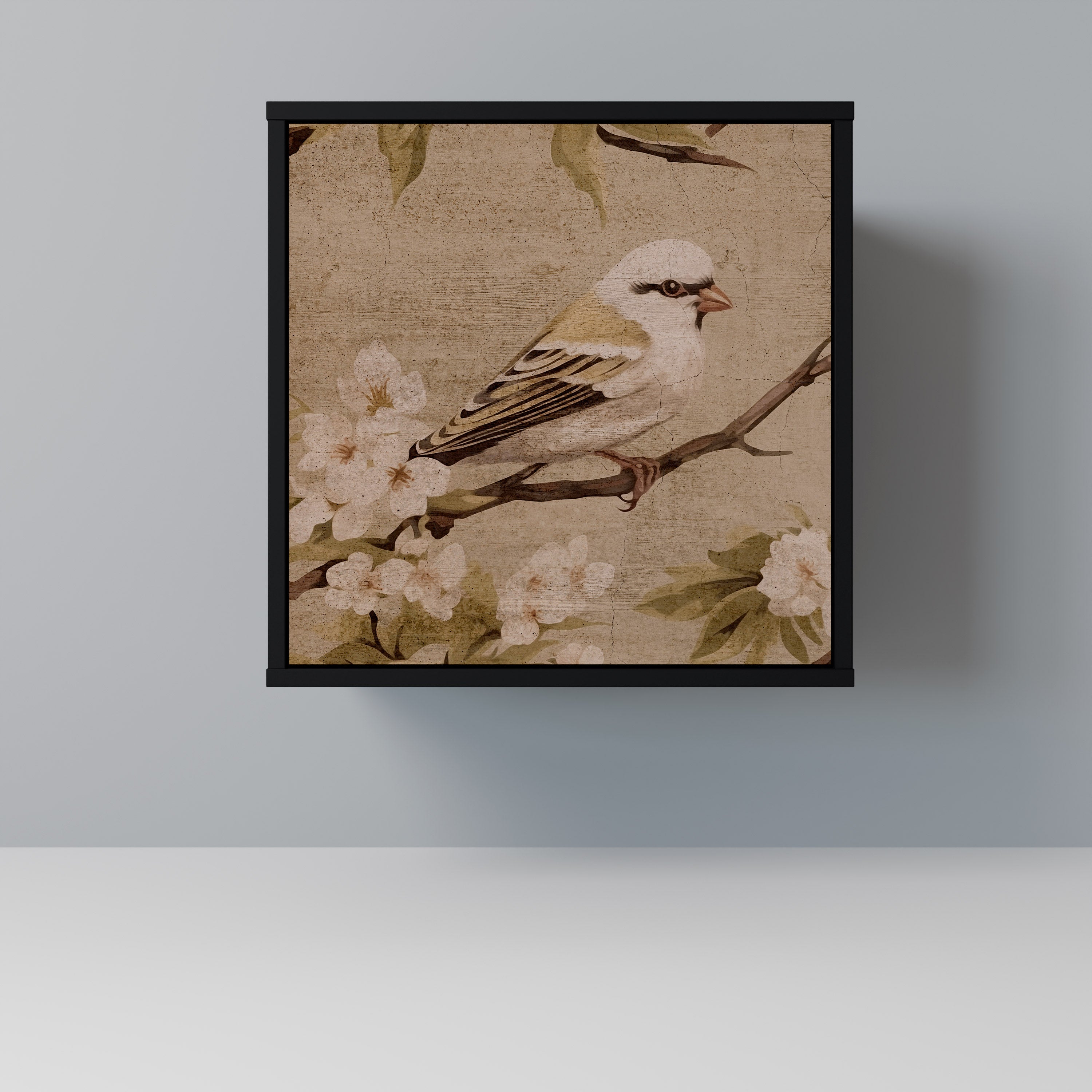 PETAL DISTINGUISH Komoda 1-drzwiowa korpus Czarny