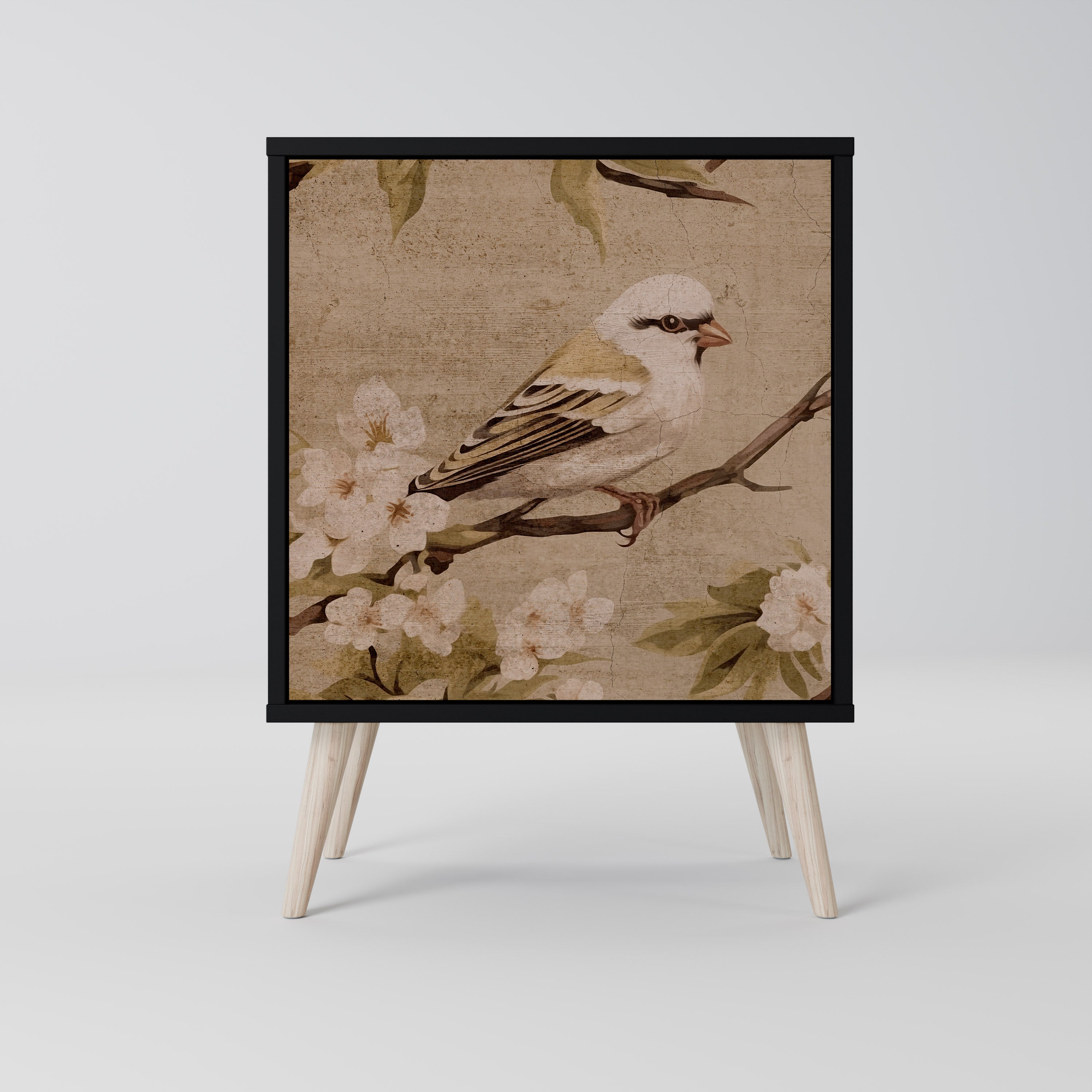 PETAL DISTINGUISH Komoda 1-drzwiowa korpus Czarny