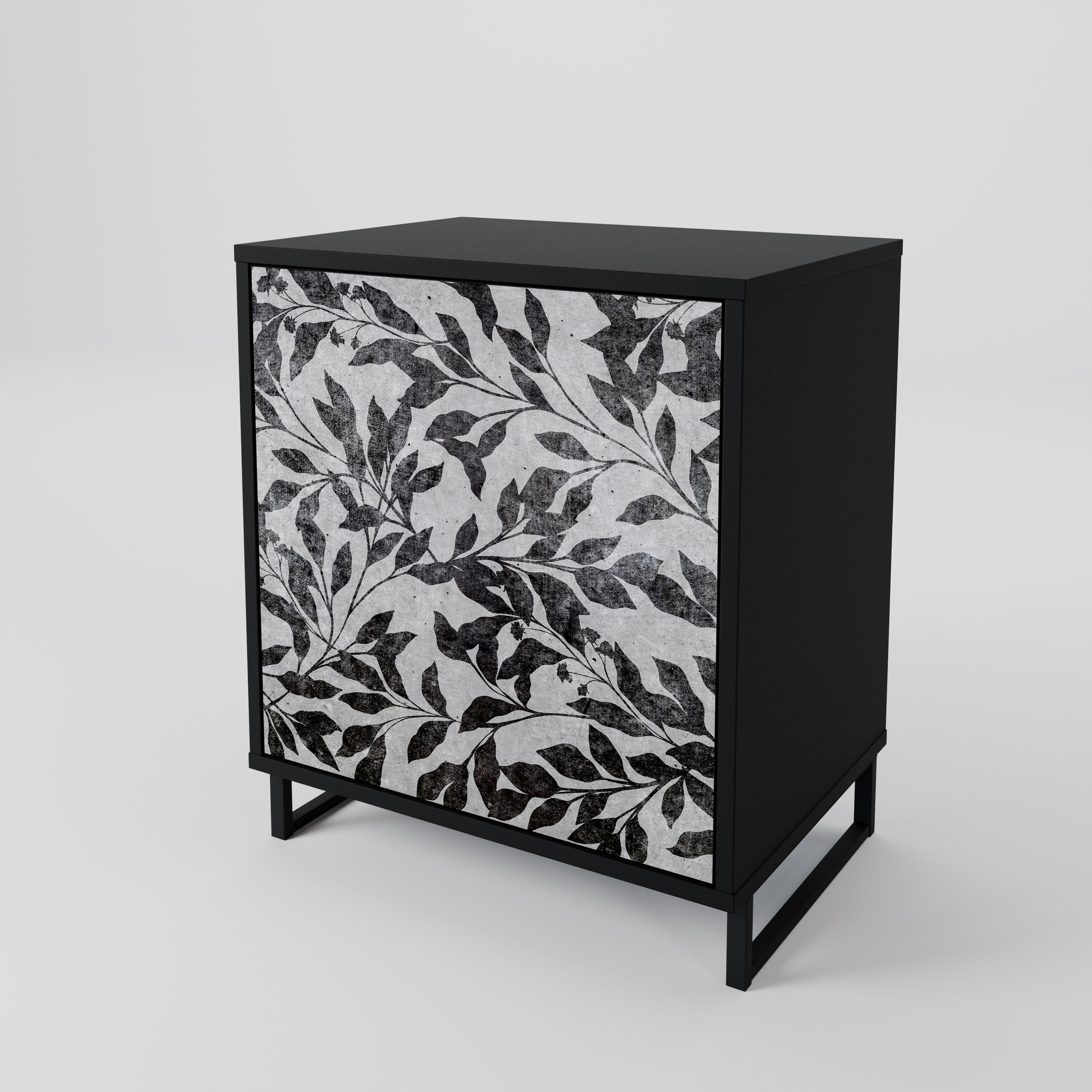 CHARCOAL SPROUT Komoda 1-drzwiowa korpus Czarny