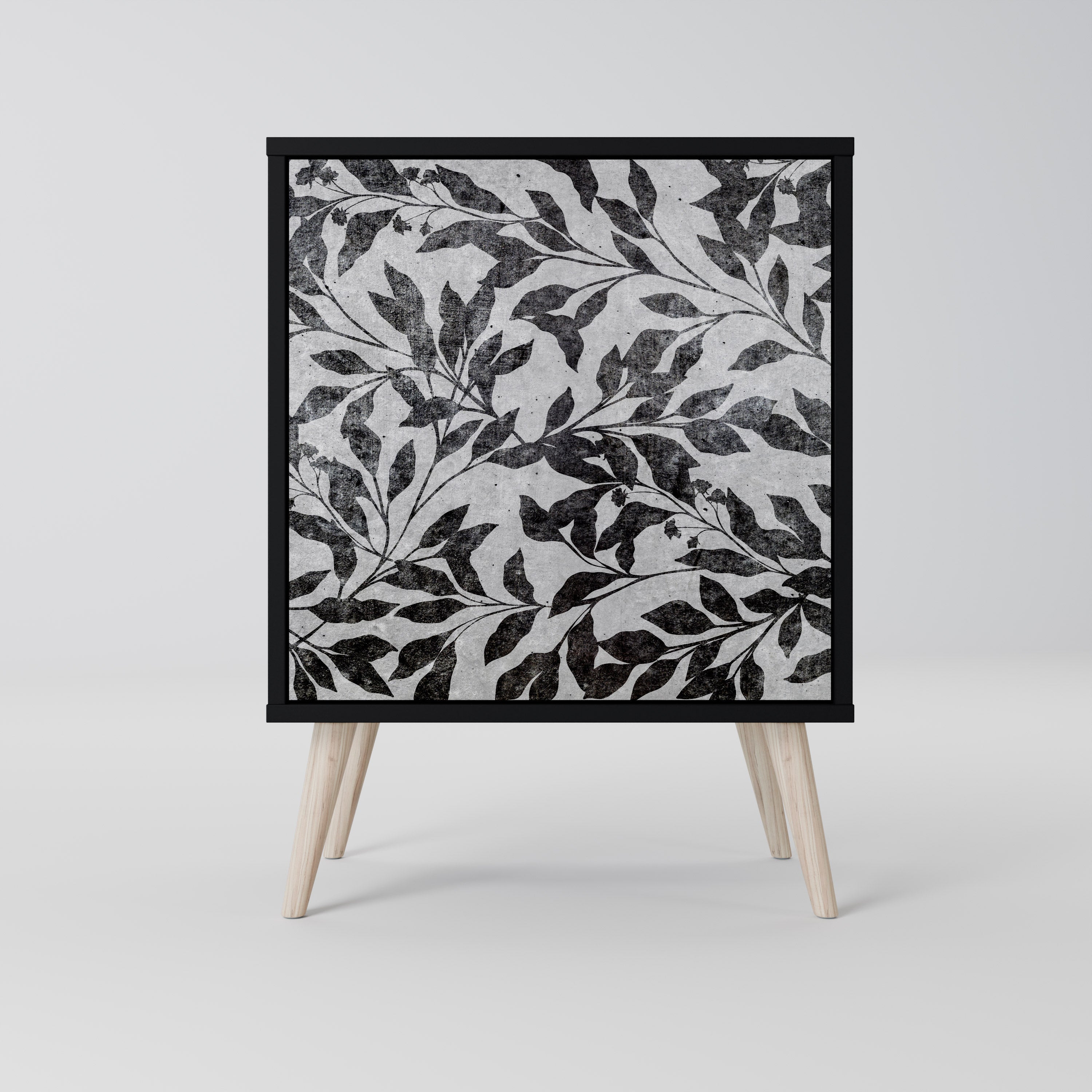 CHARCOAL SPROUT Komoda 1-drzwiowa korpus Czarny