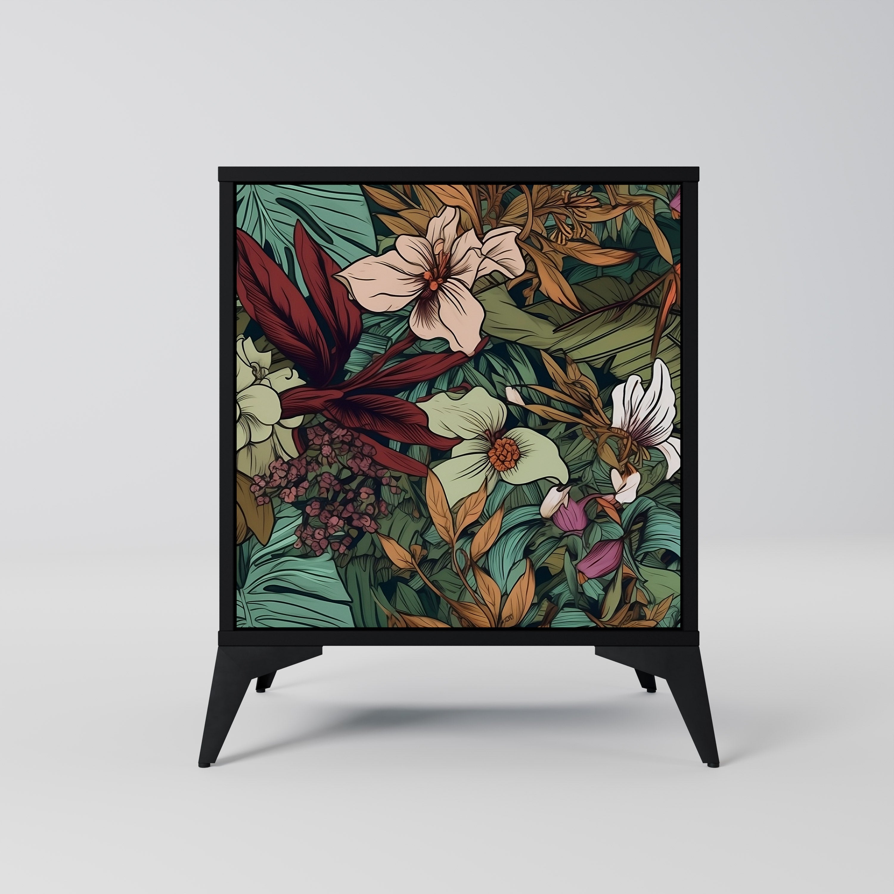 BOTANICAL EMERGENCE Komoda 1-drzwiowa korpus Czarny