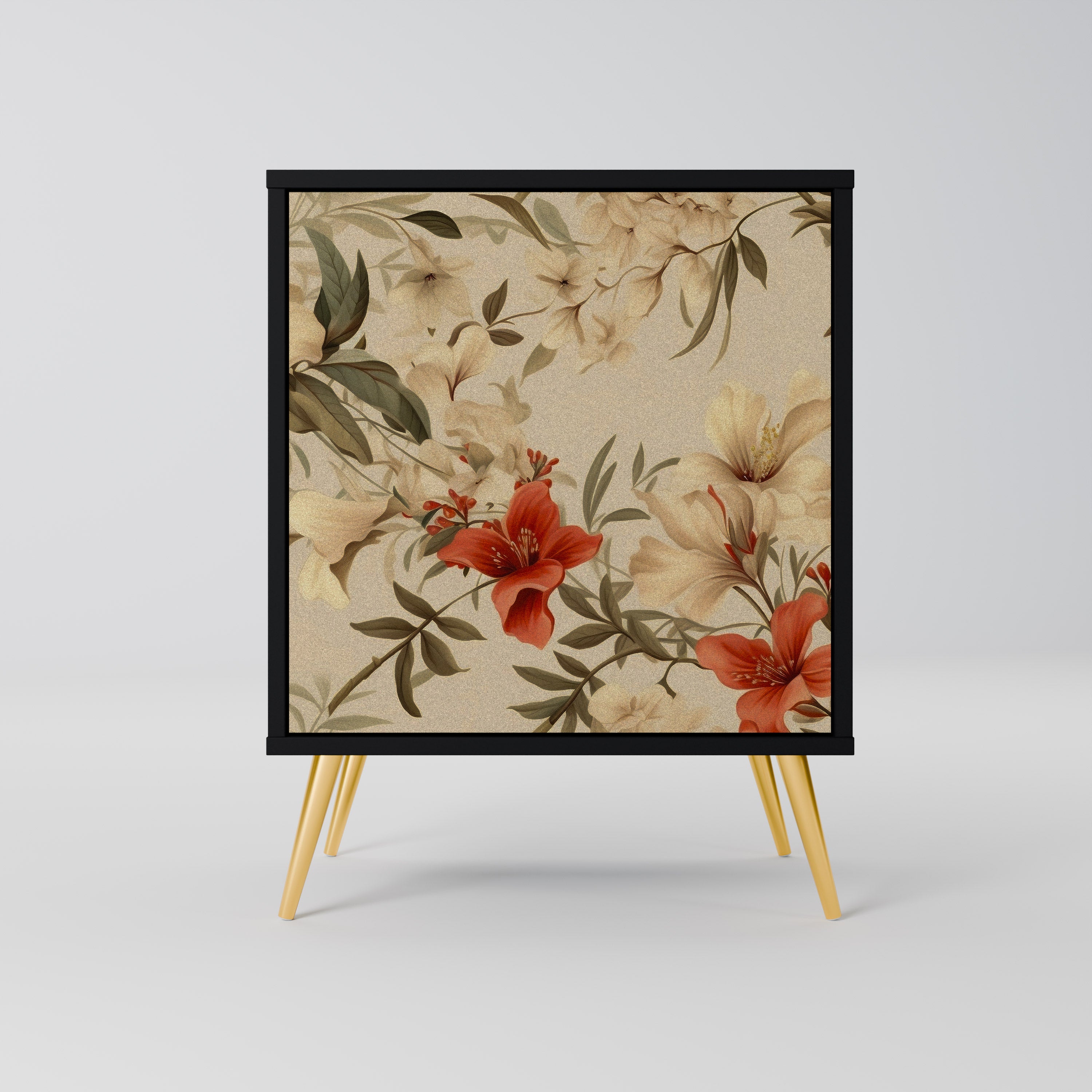 BLOOMING HARMONY Komoda 1-drzwiowa korpus Czarny