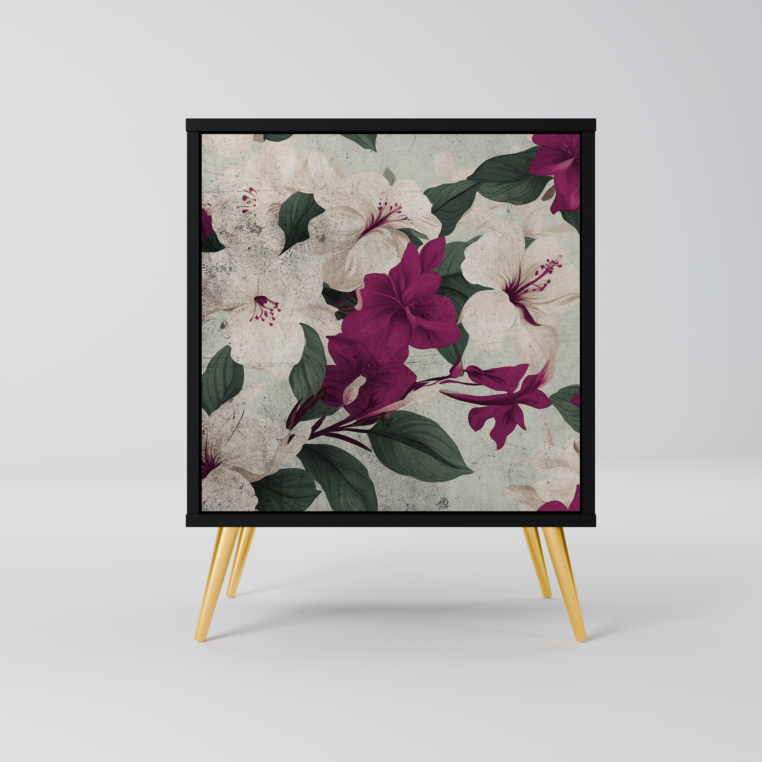 FLOWERET DREAM Komoda 1-drzwiowa korpus Czarny