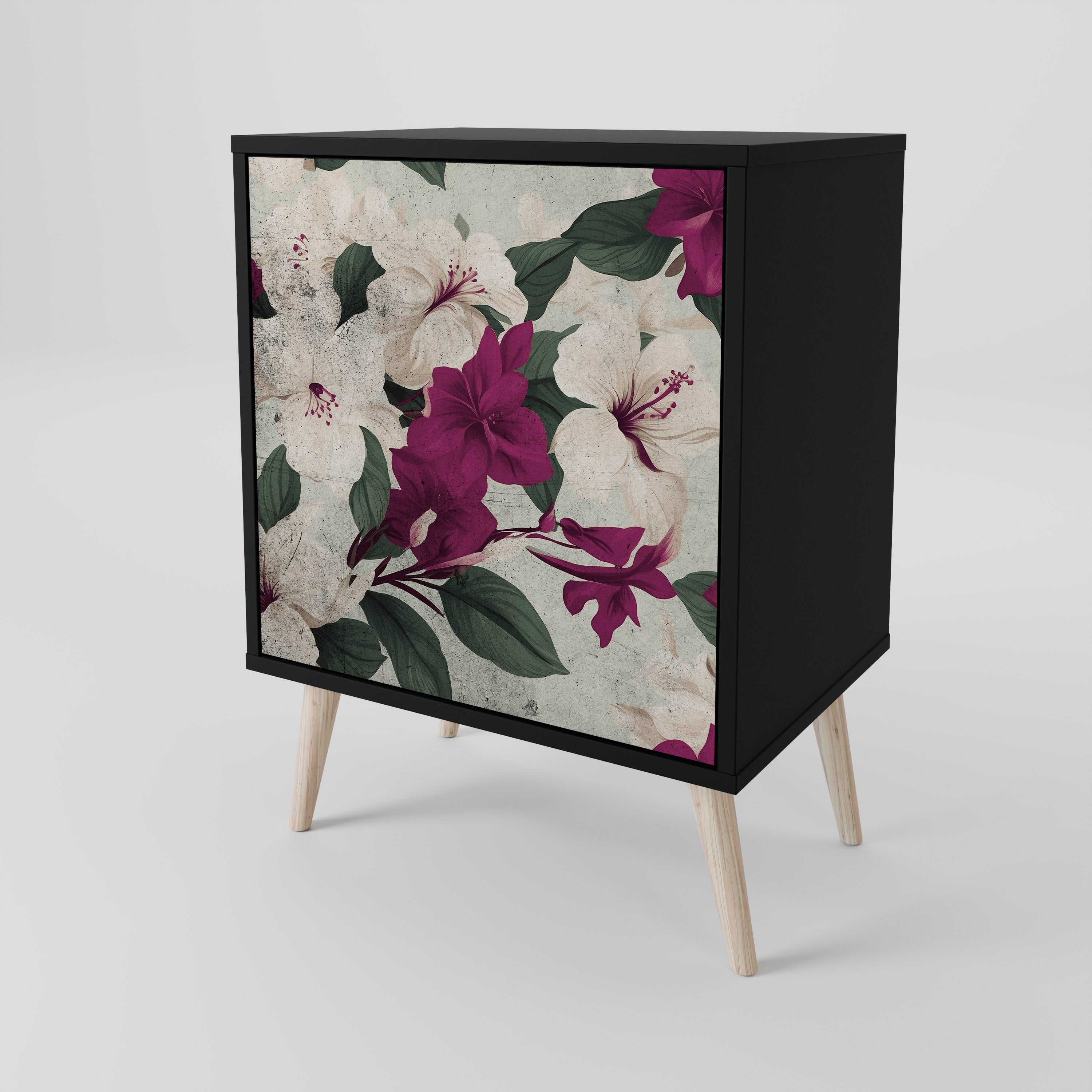 FLOWERET DREAM Komoda 1-drzwiowa korpus Czarny