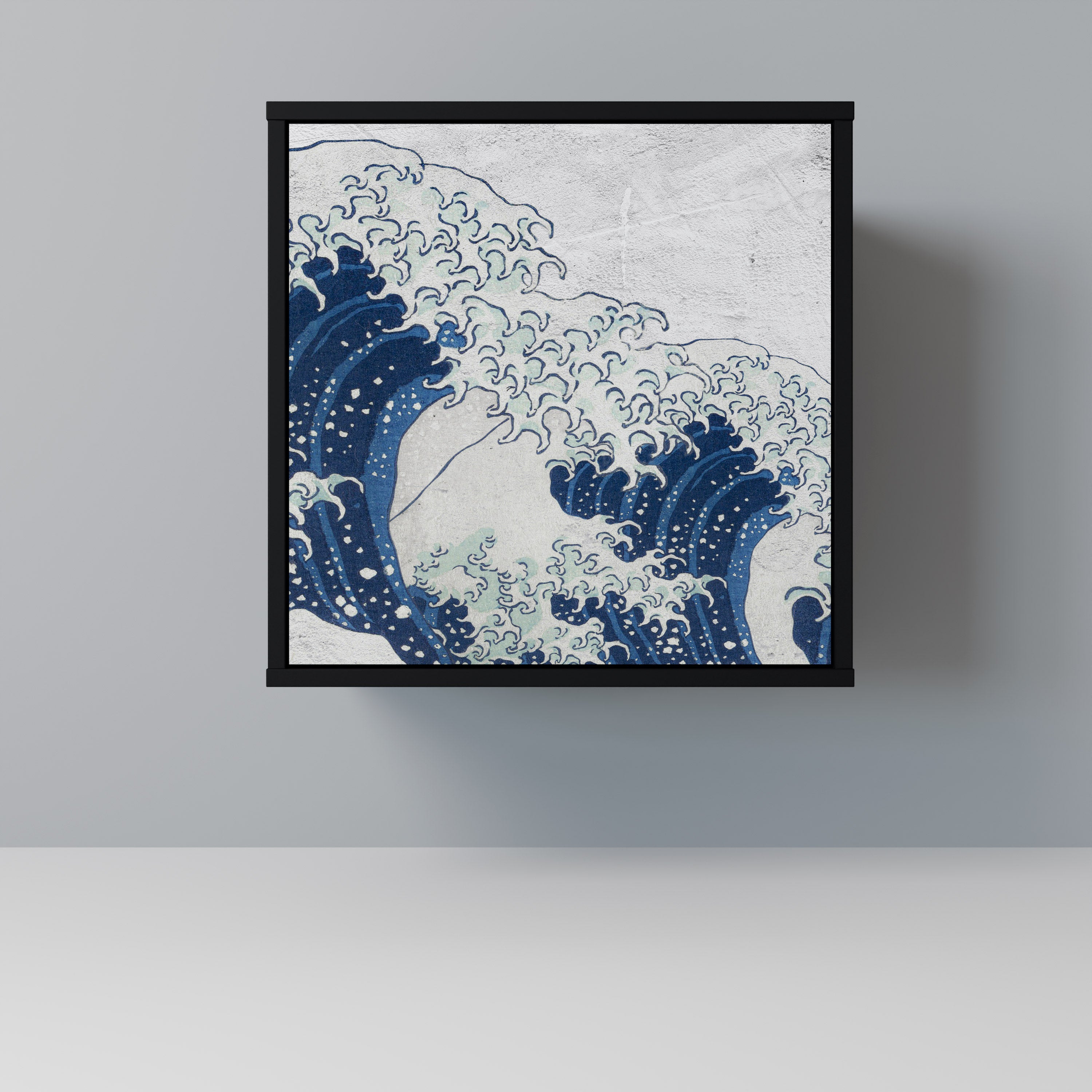 THE GREAT WAVE AT KANAGAWA Komoda 1-drzwiowa korpus Czarny