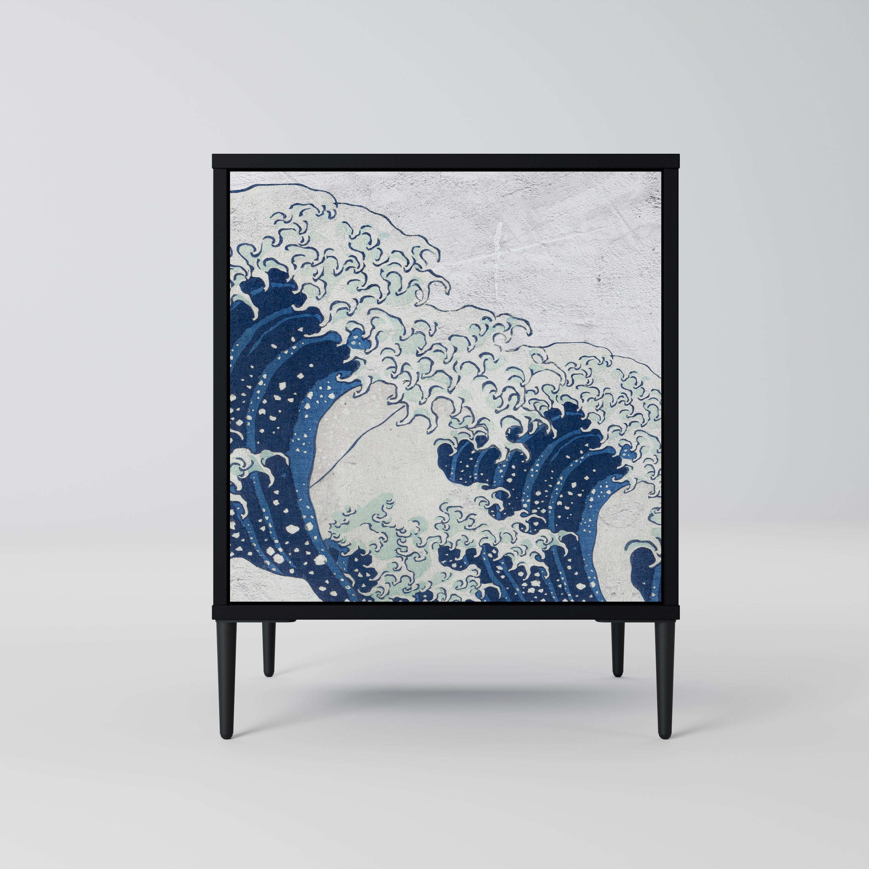 THE GREAT WAVE AT KANAGAWA Komoda 1-drzwiowa korpus Czarny
