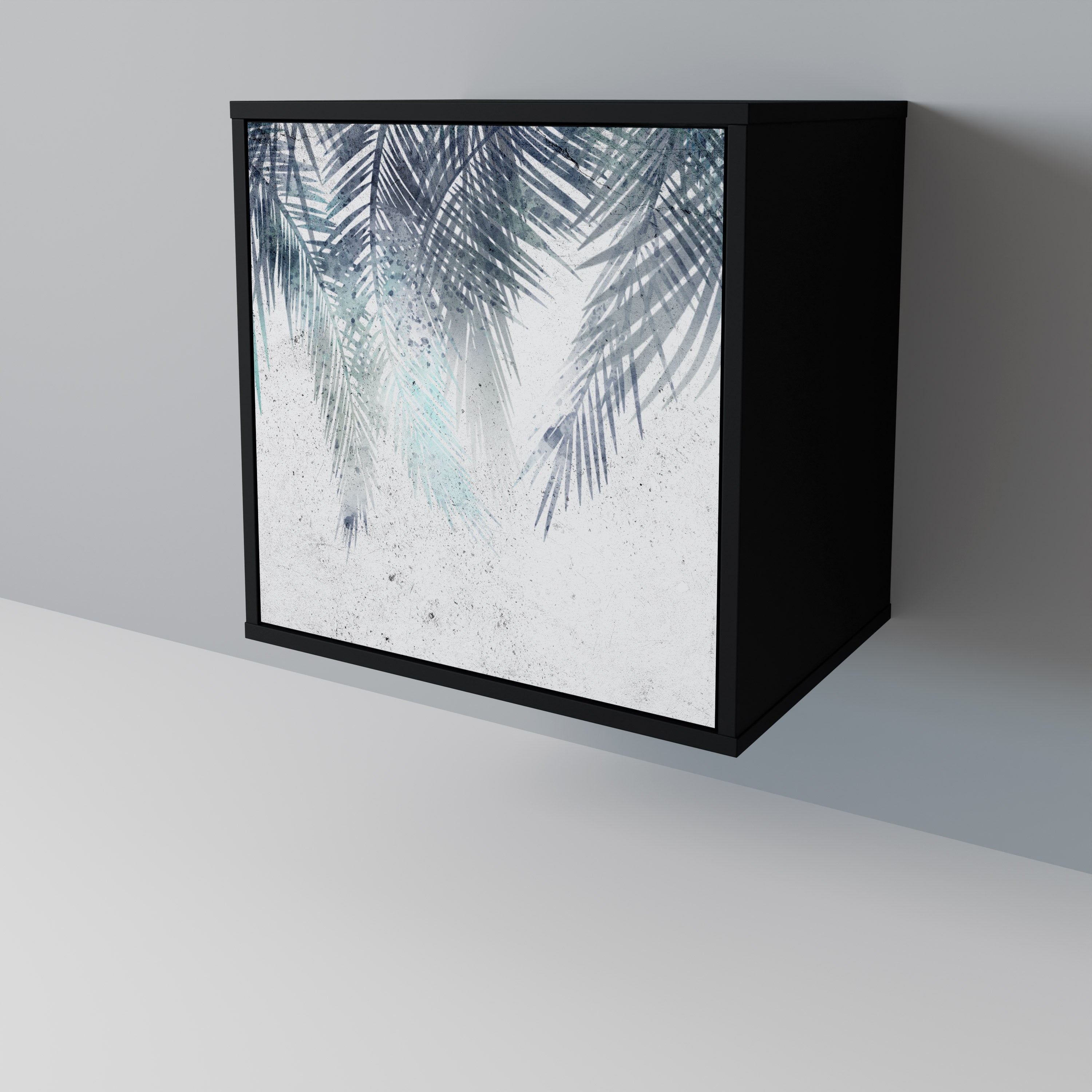 PALM VEIL Komoda 1-drzwiowa korpus Czarny
