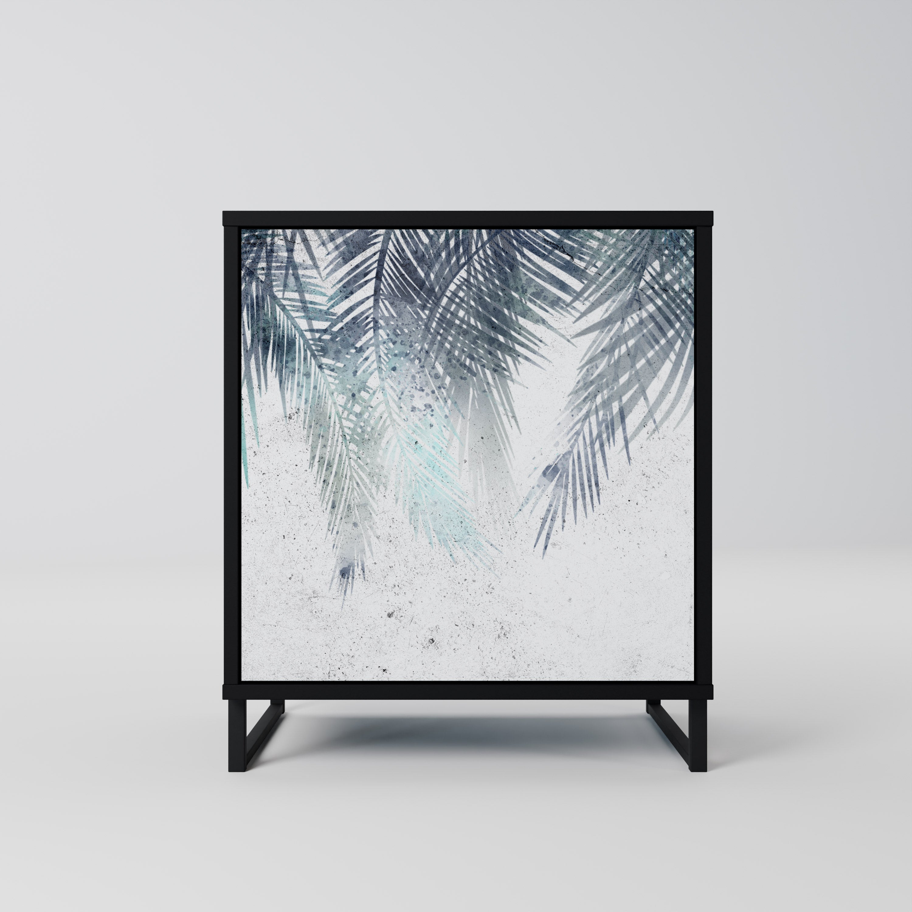 PALM VEIL Komoda 1-drzwiowa korpus Czarny