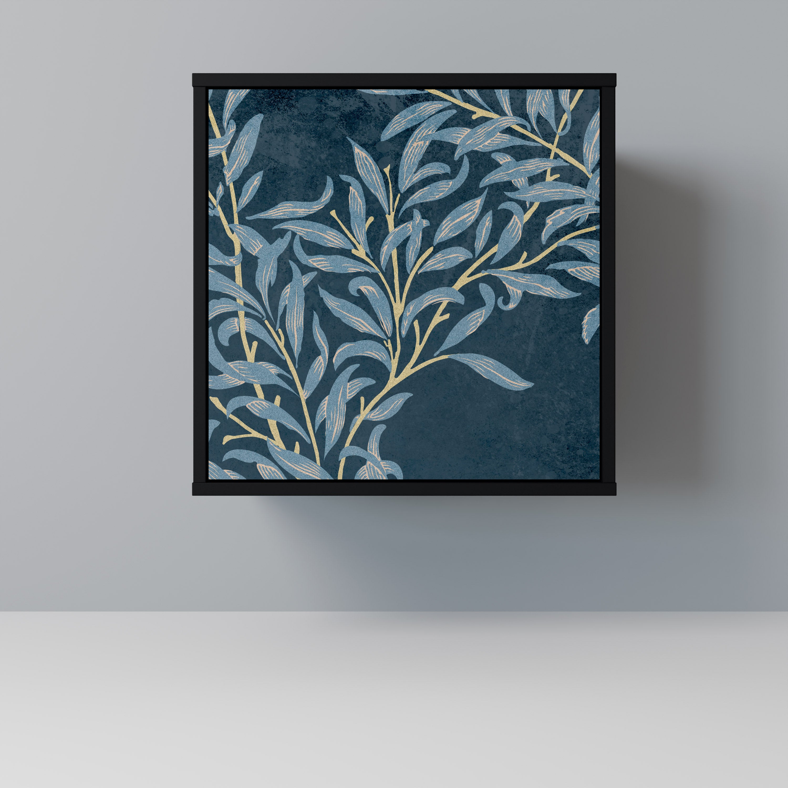 BLUE LEAVES Komoda 1-drzwiowa korpus Czarny