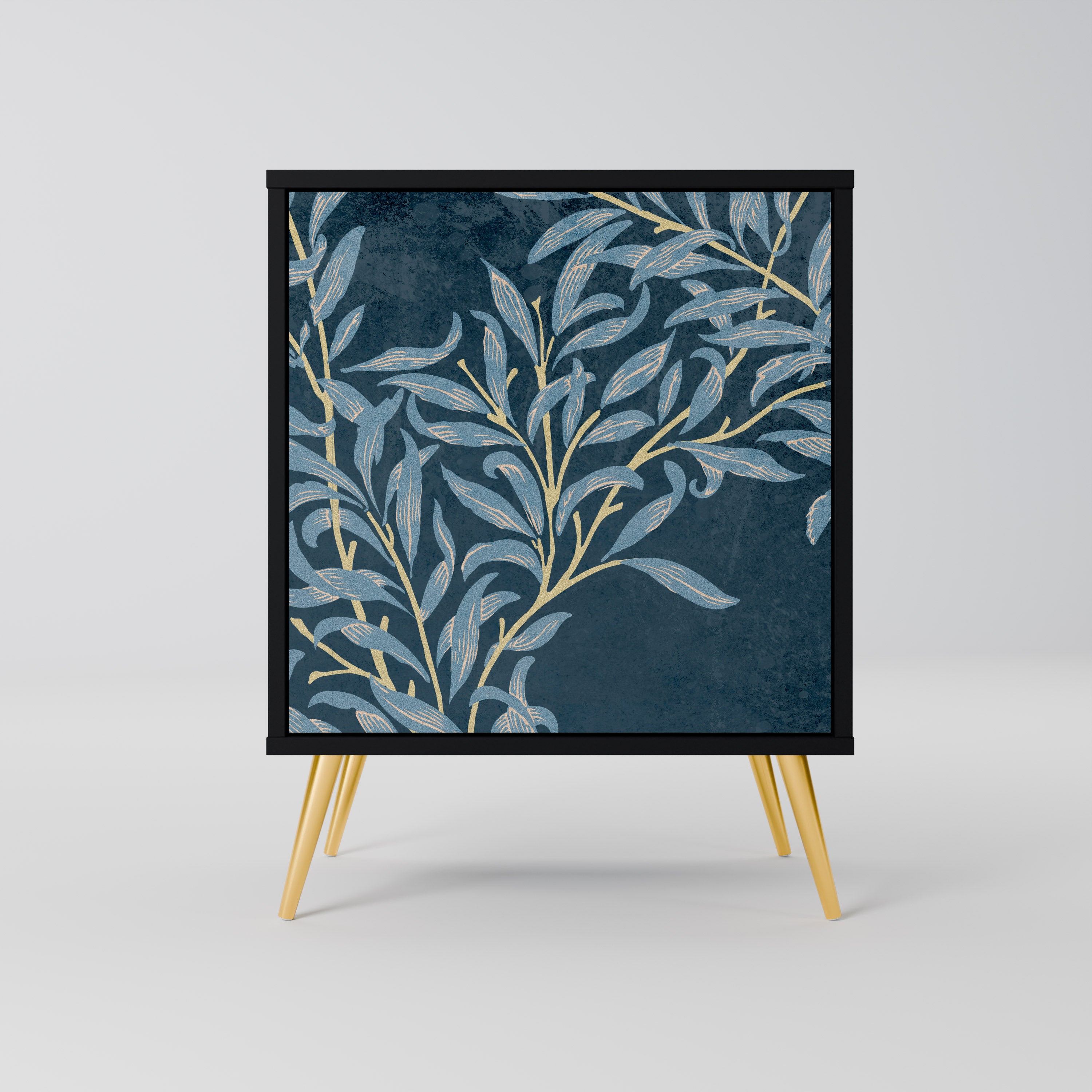 BLUE LEAVES Komoda 1-drzwiowa korpus Czarny