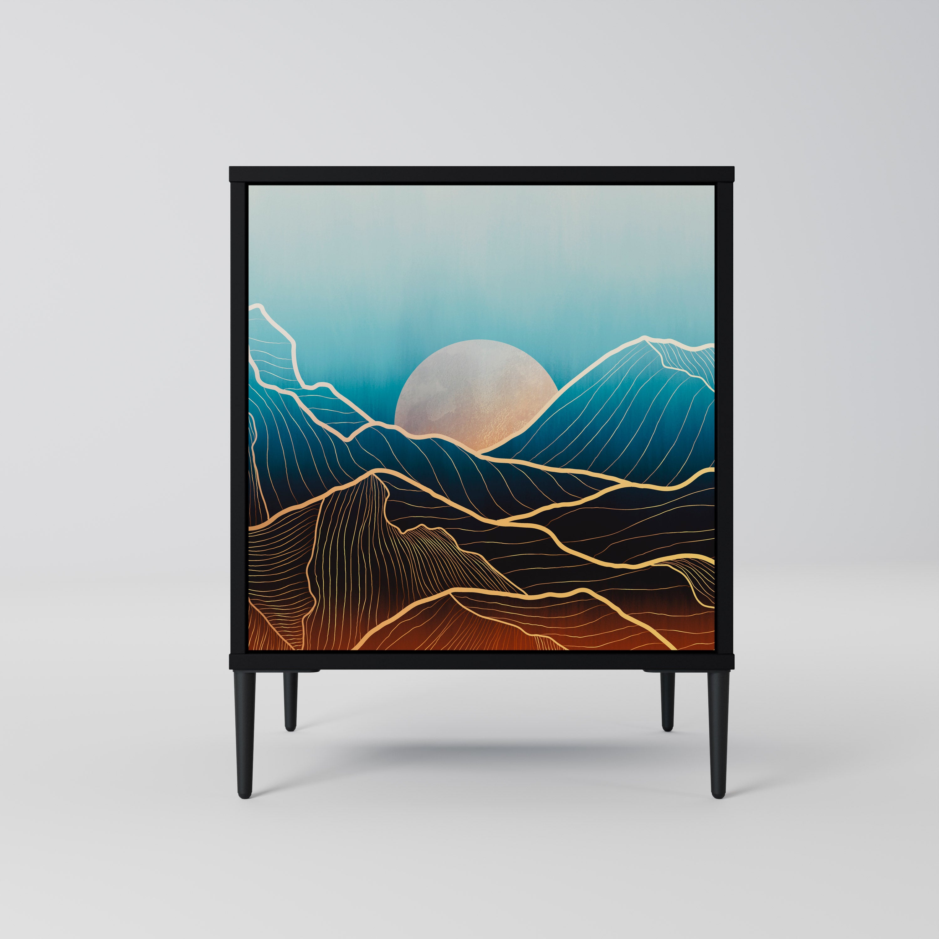 LUNAR SECRETS Komoda 1-drzwiowa korpus Czarny