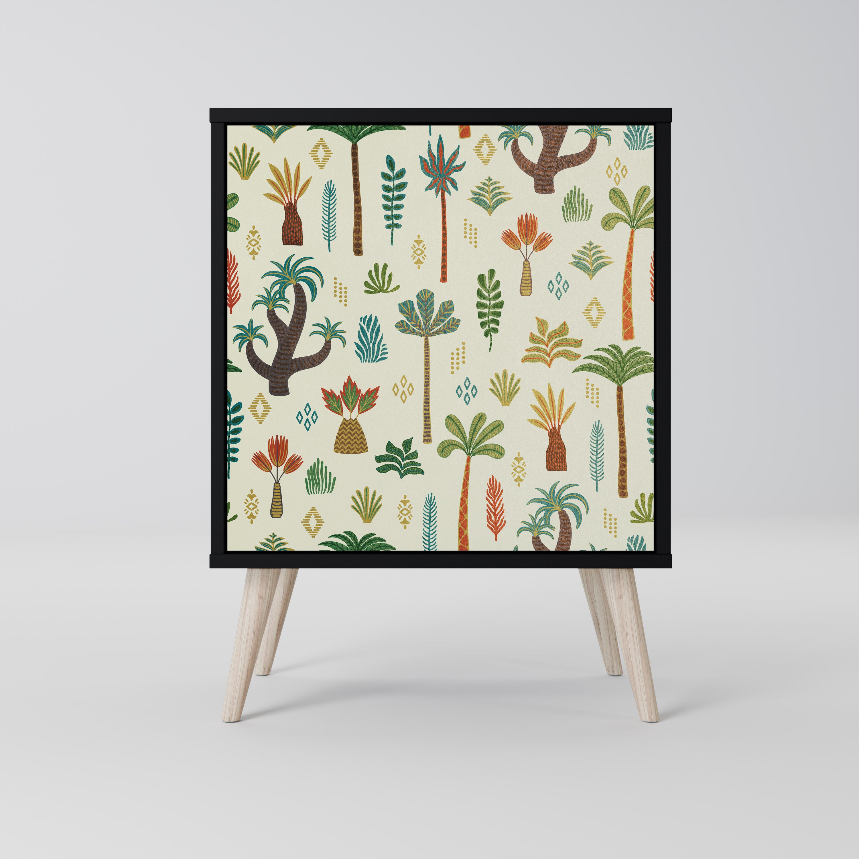 PALM SPRING Komoda 1-drzwiowa korpus Czarny