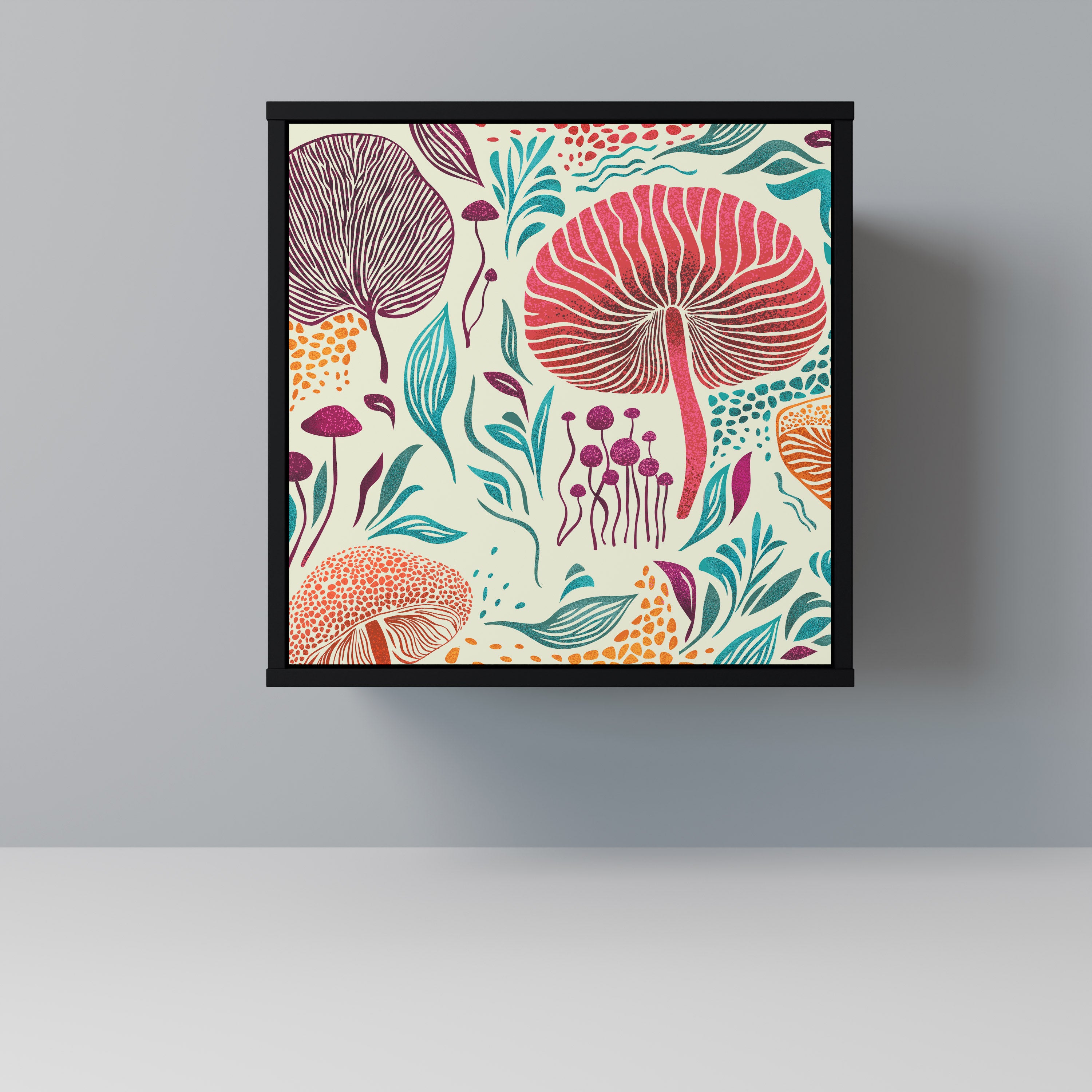 FUNGUS FANTASY Komoda 1-drzwiowa korpus Czarny