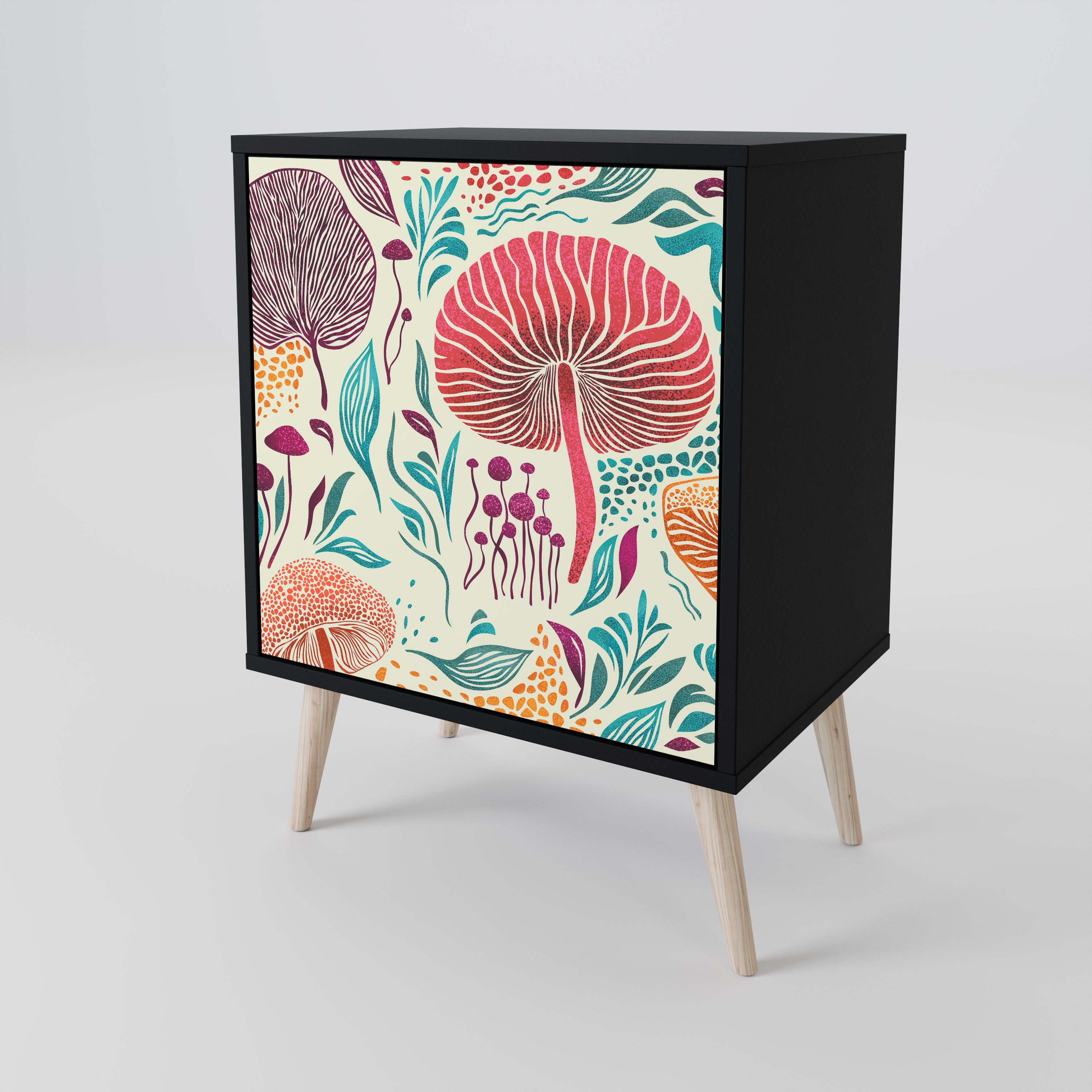 FUNGUS FANTASY Komoda 1-drzwiowa korpus Czarny