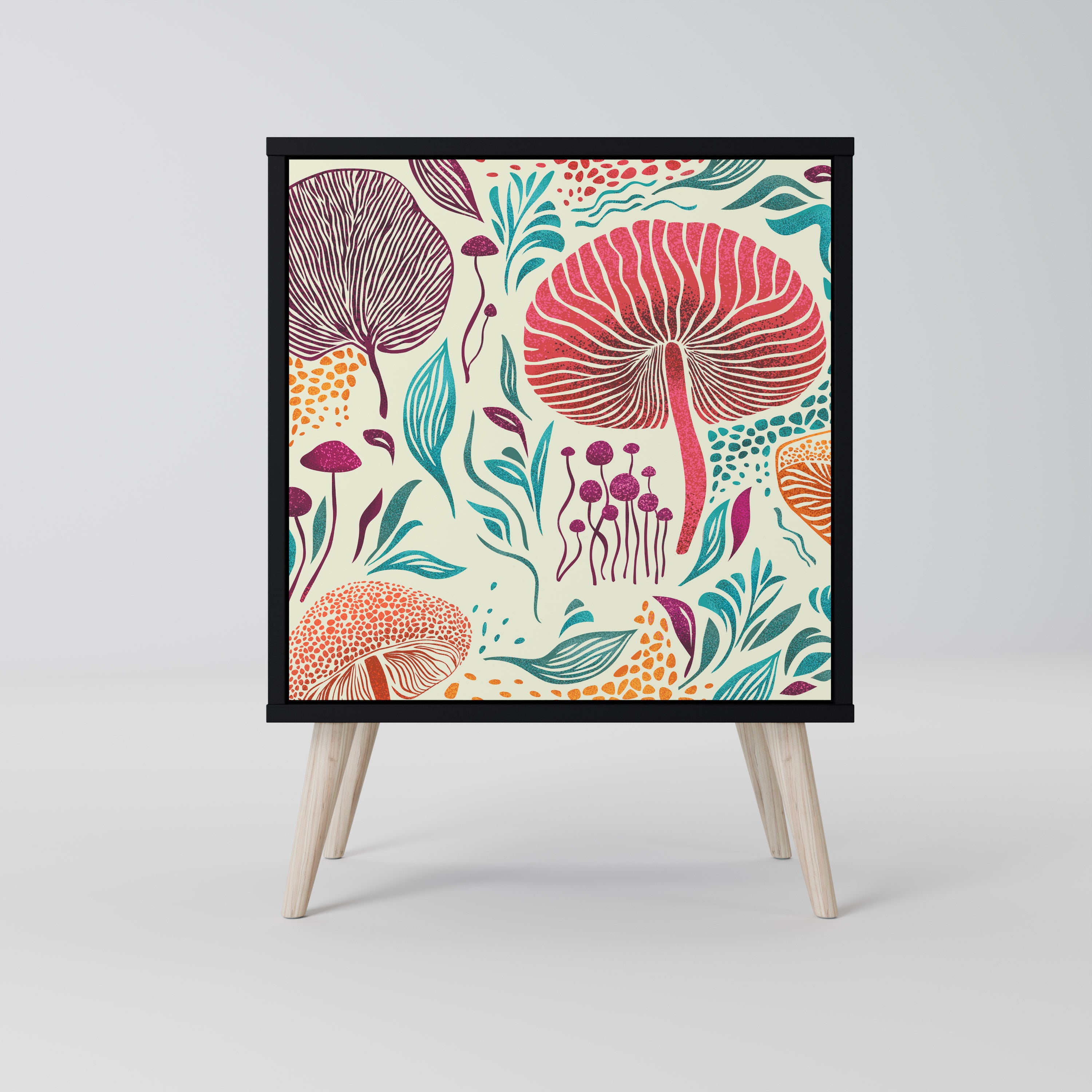 FUNGUS FANTASY Komoda 1-drzwiowa korpus Czarny