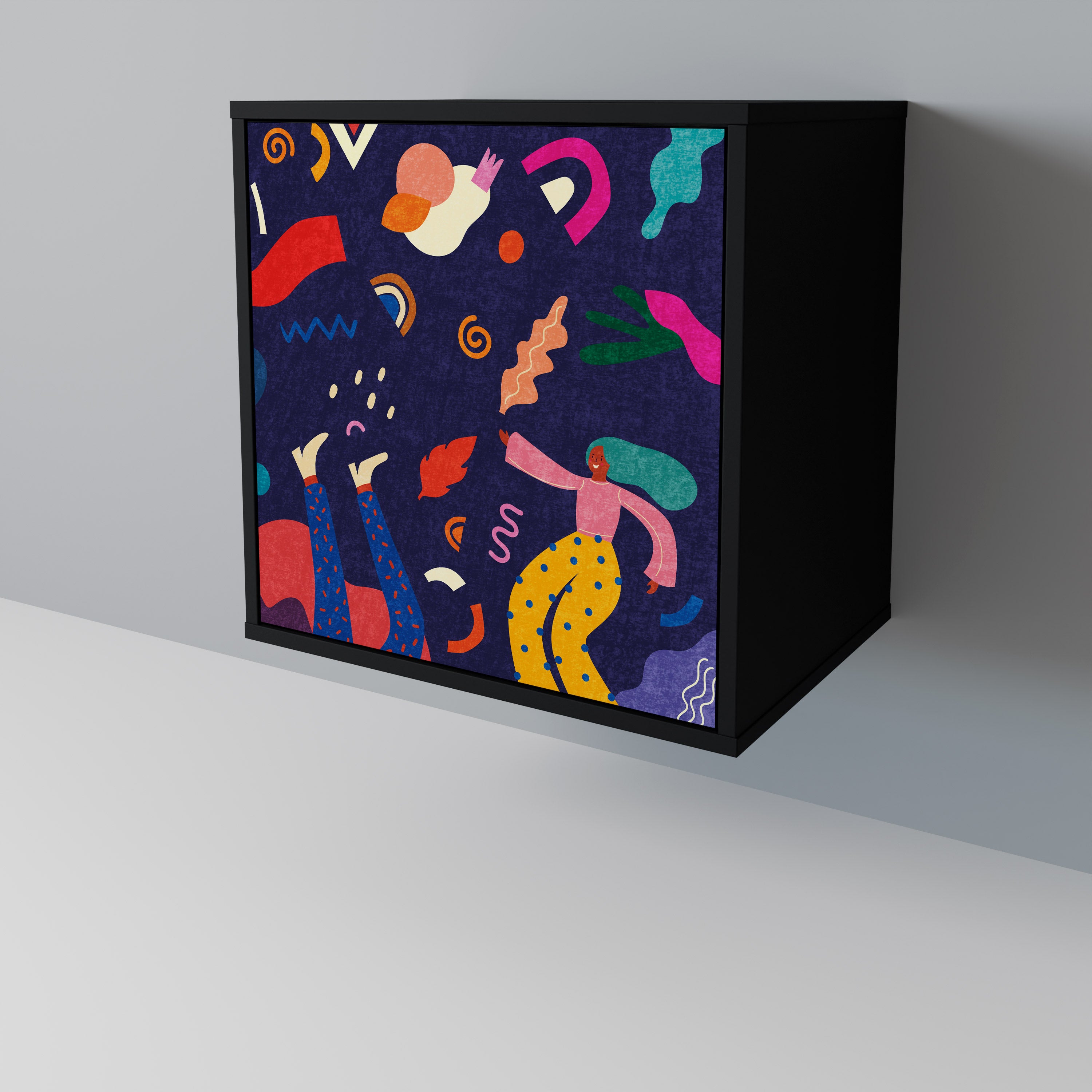 FESTIVE PLEASURES Komoda 1-drzwiowa korpus Czarny