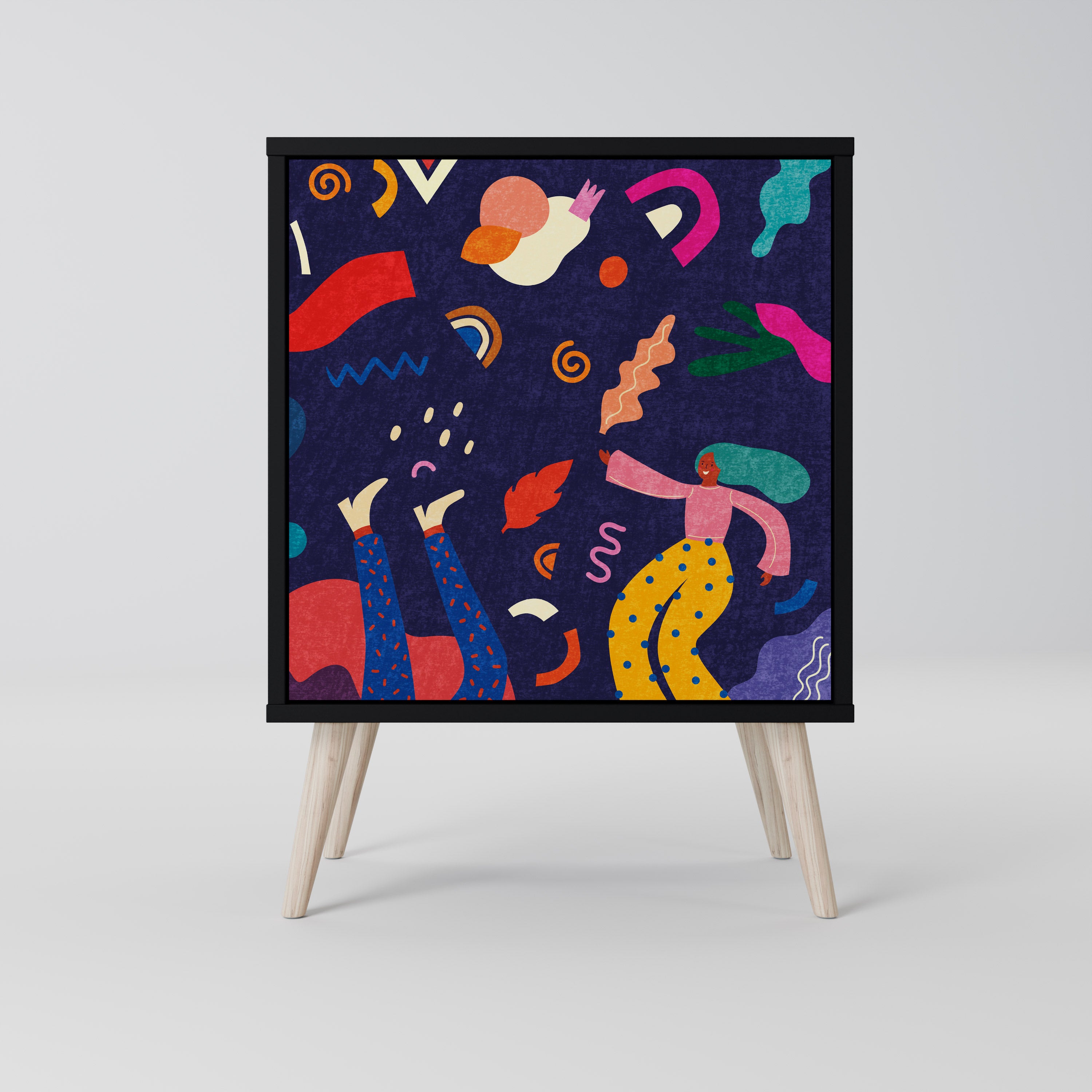 FESTIVE PLEASURES Komoda 1-drzwiowa korpus Czarny