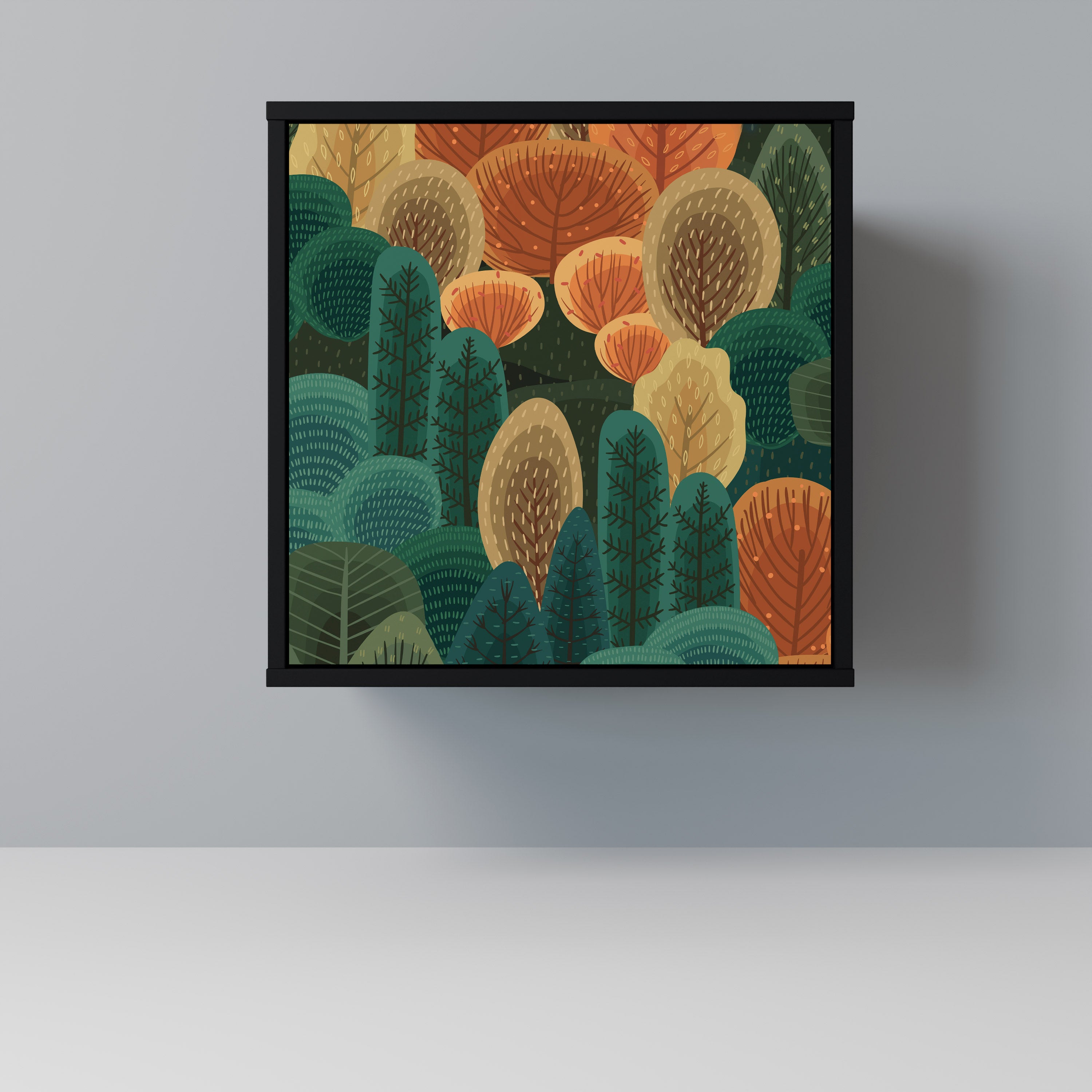 AUTUMN KALEIDOSCOPE Komoda 1-drzwiowa korpus Czarny