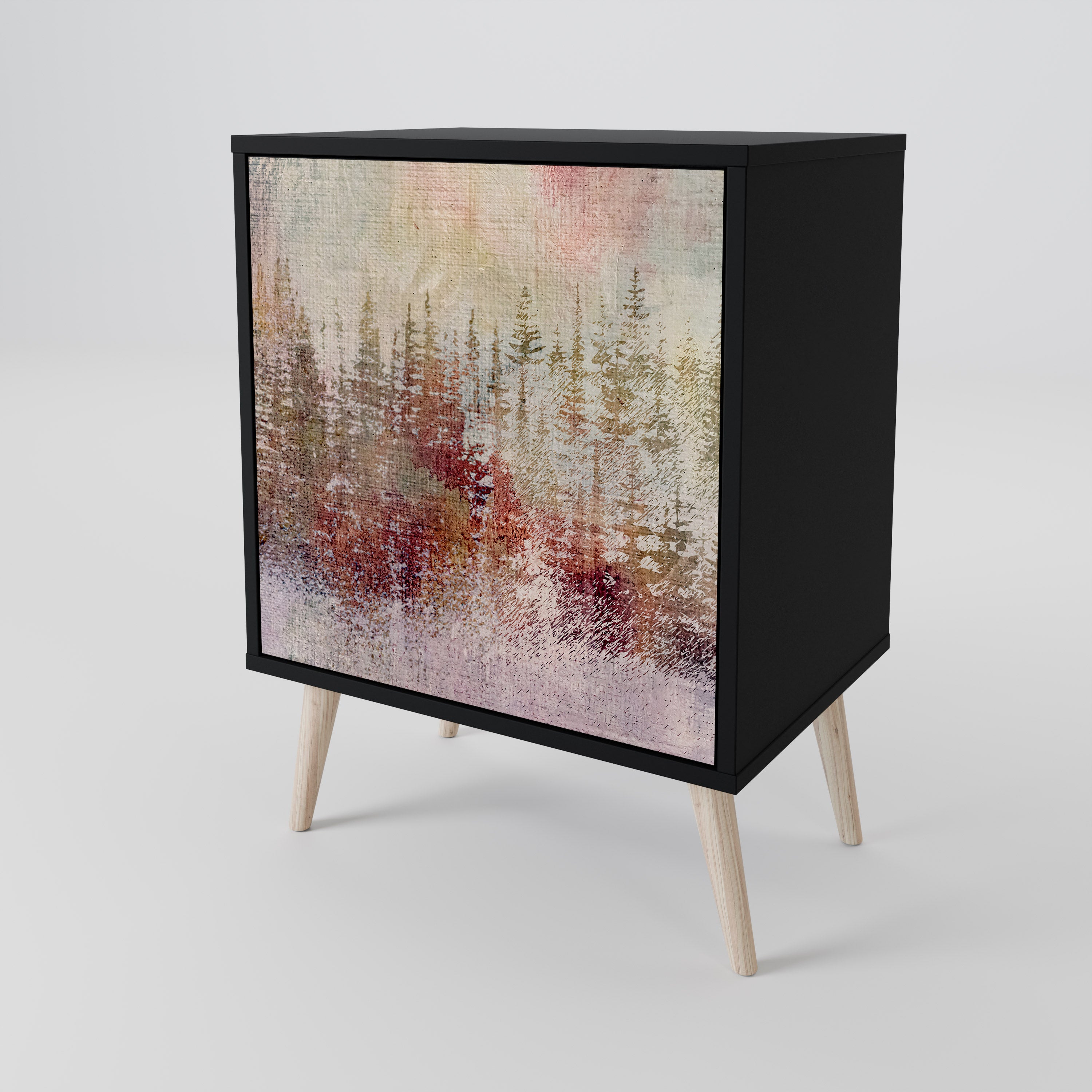 VEILED SUMMIT Komoda 1-drzwiowa korpus Czarny