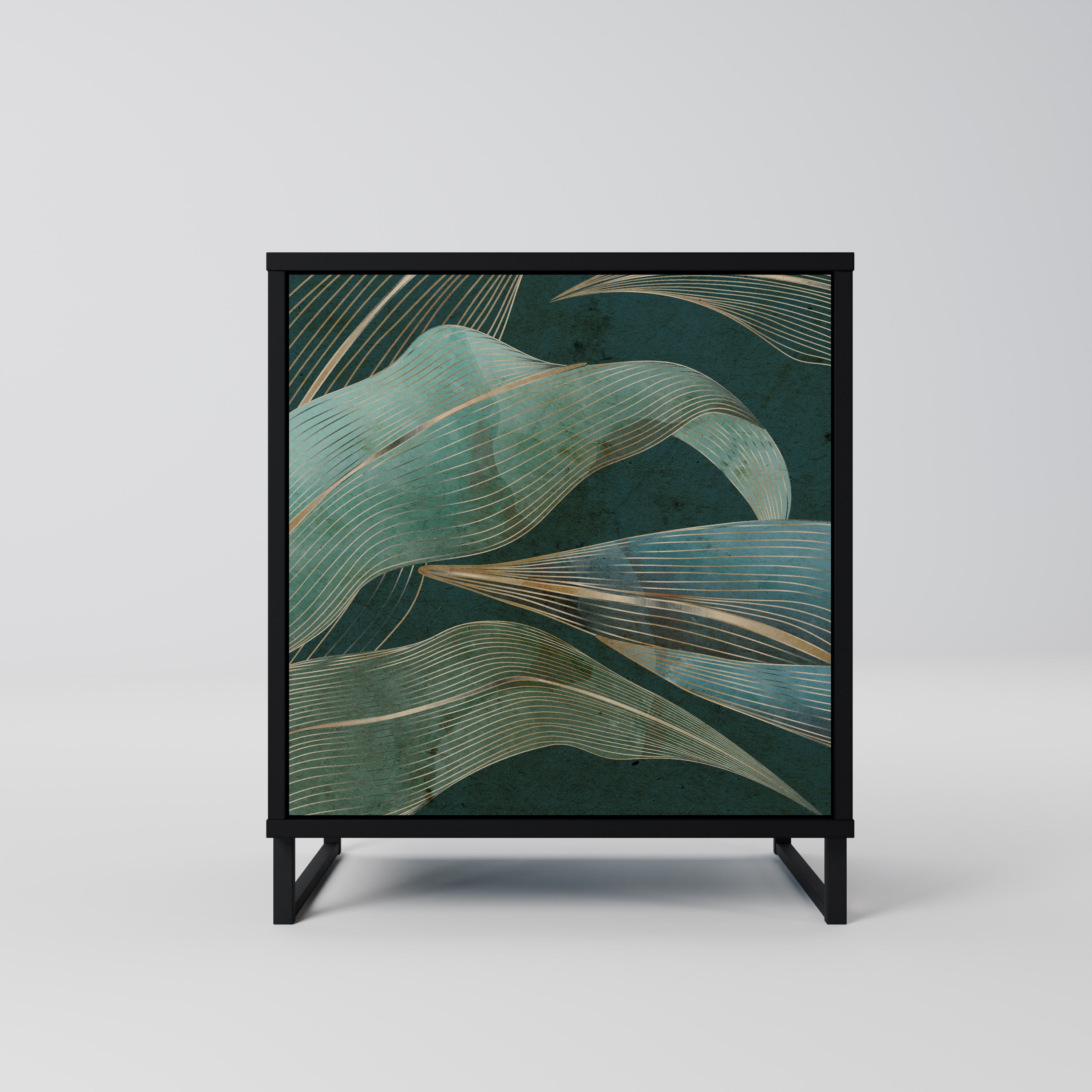 ROYAL GREEN Komoda 1-drzwiowa korpus Czarny