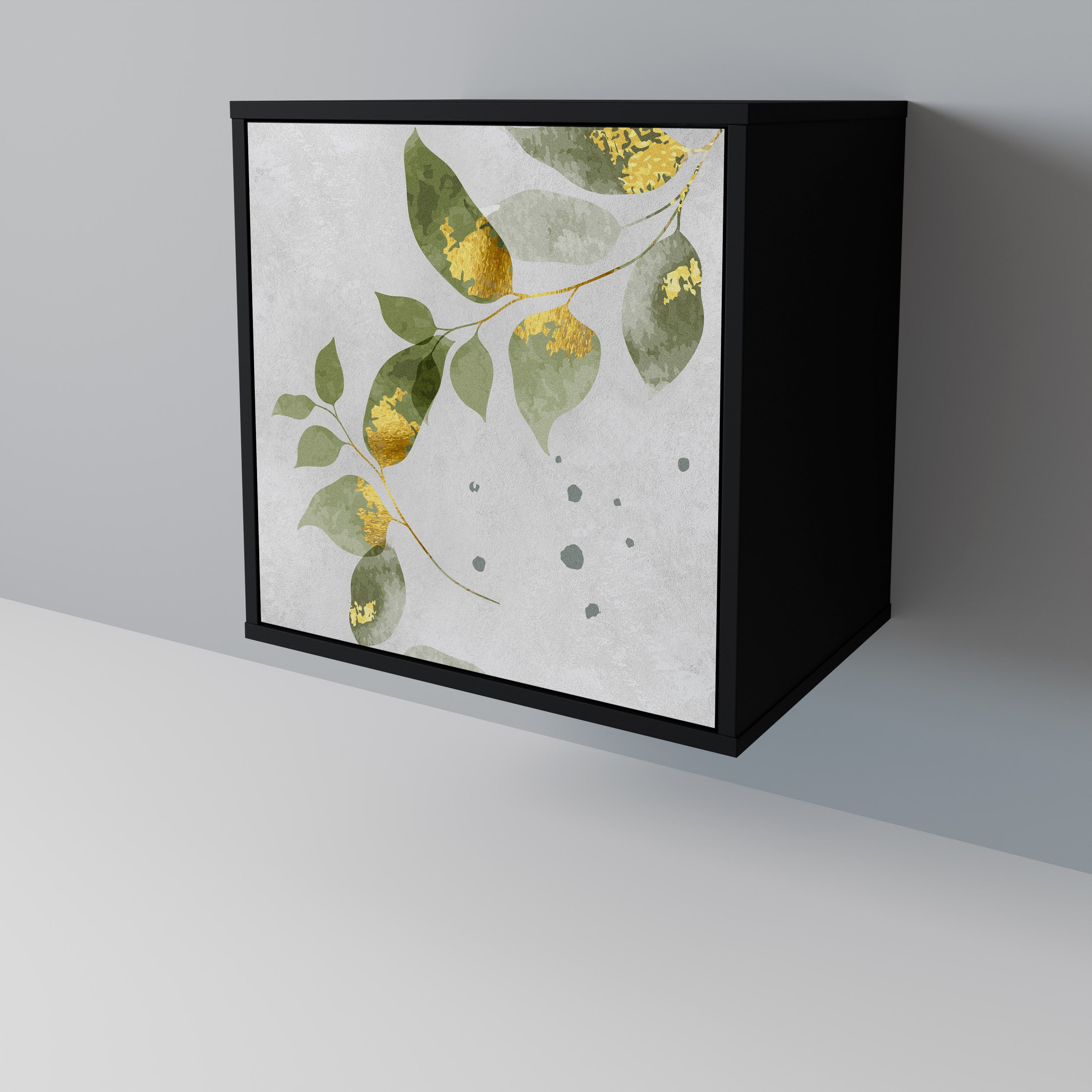 ELEGANT BOTANICS Komoda 1-drzwiowa korpus Czarny