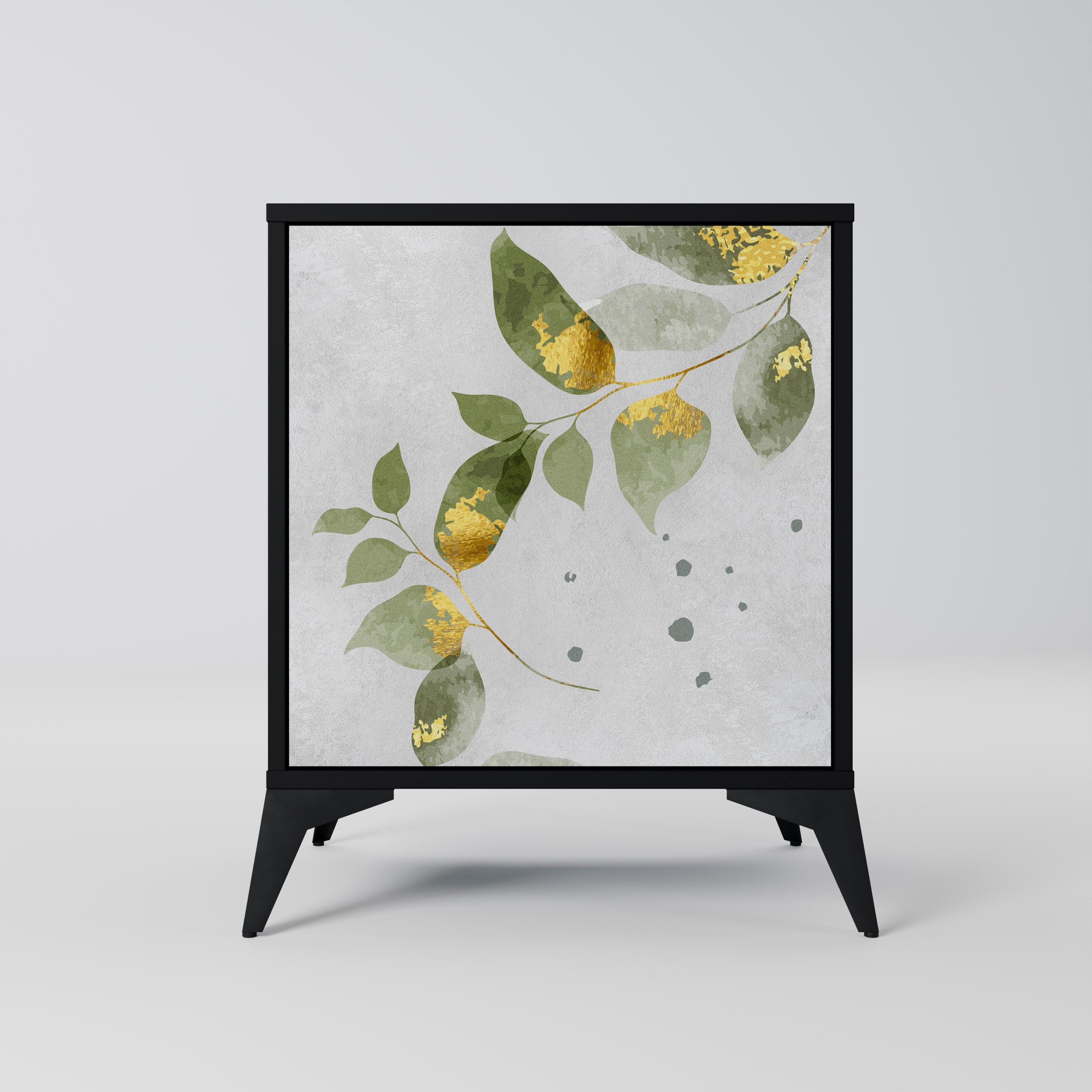 ELEGANT BOTANICS Komoda 1-drzwiowa korpus Czarny