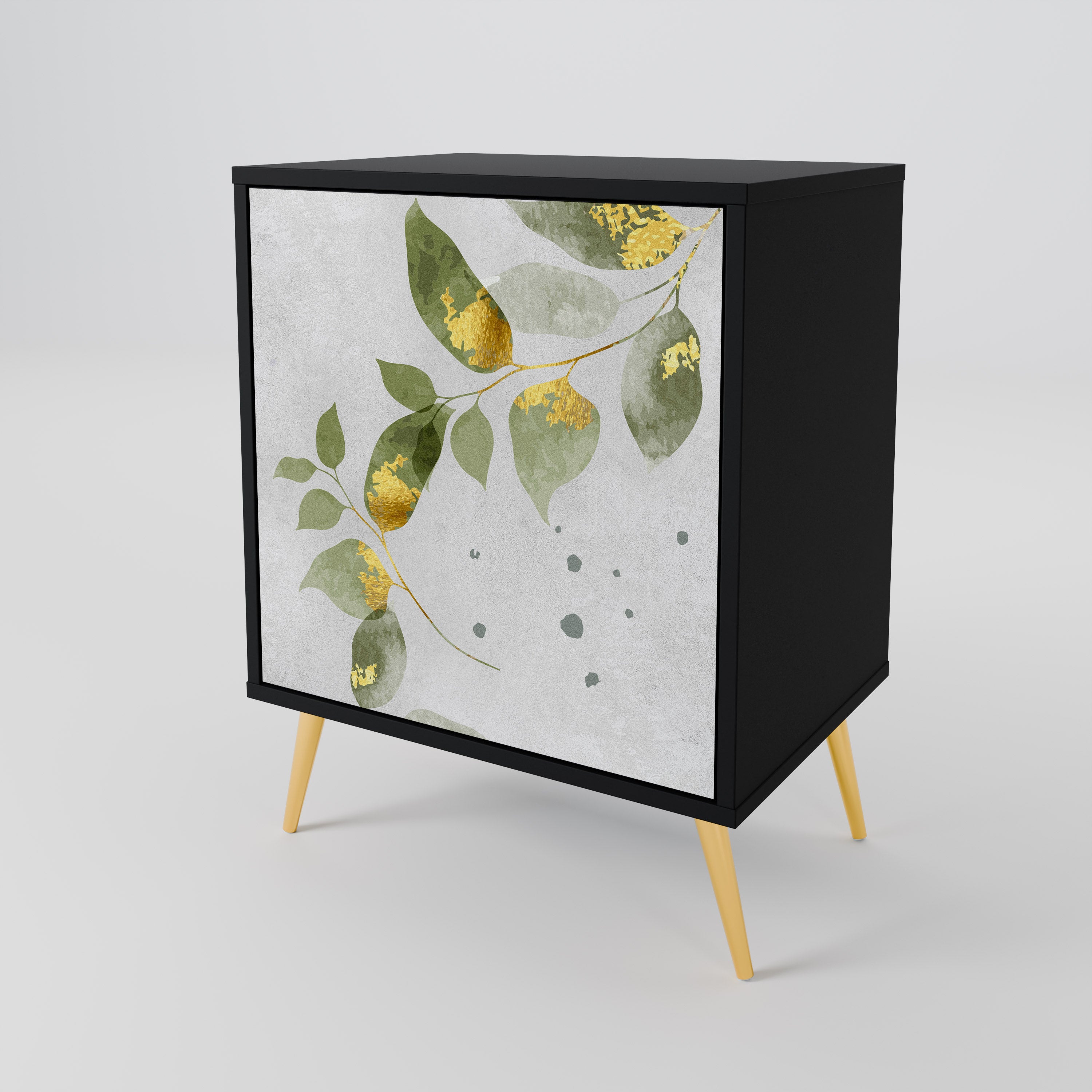ELEGANT BOTANICS Komoda 1-drzwiowa korpus Czarny