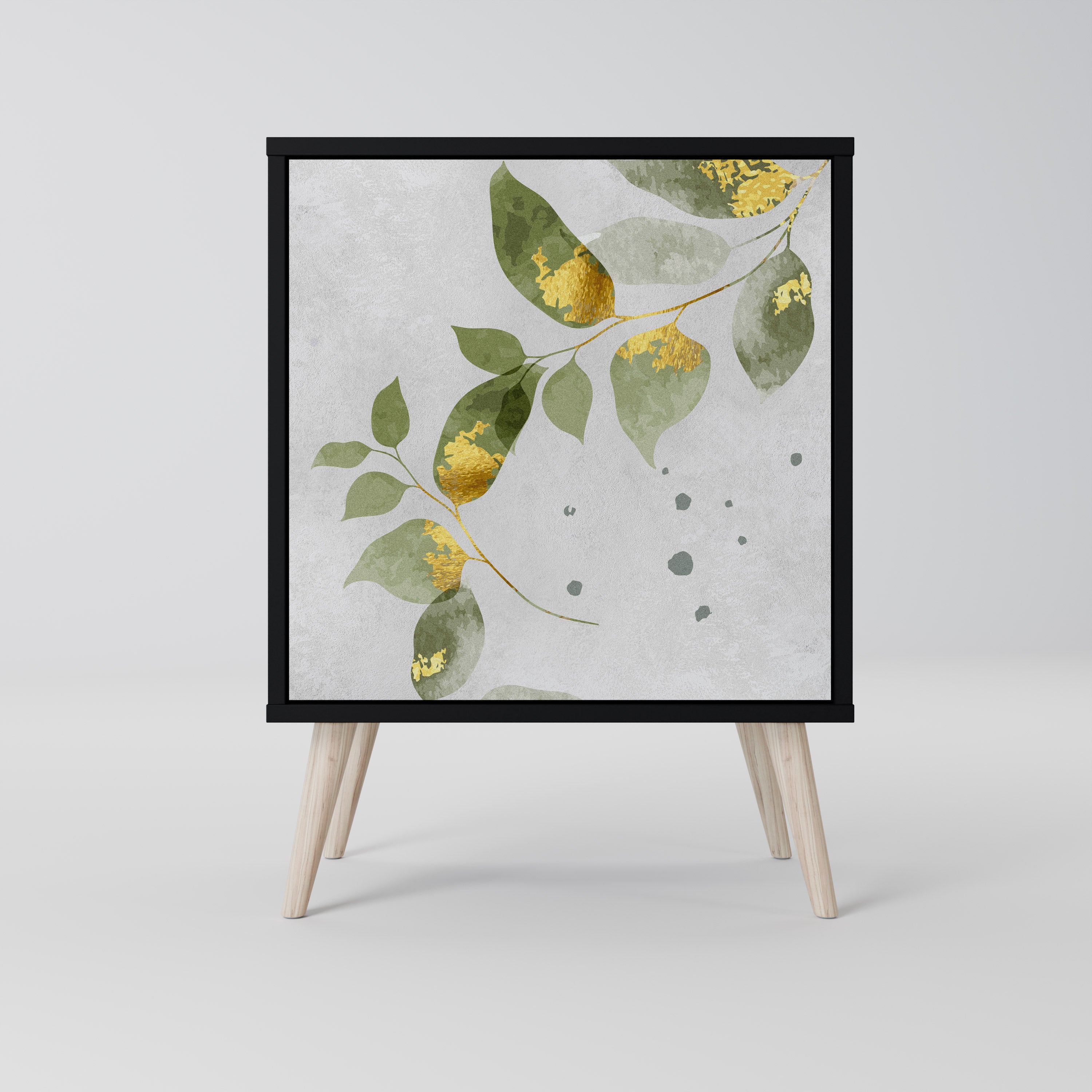 ELEGANT BOTANICS Komoda 1-drzwiowa korpus Czarny