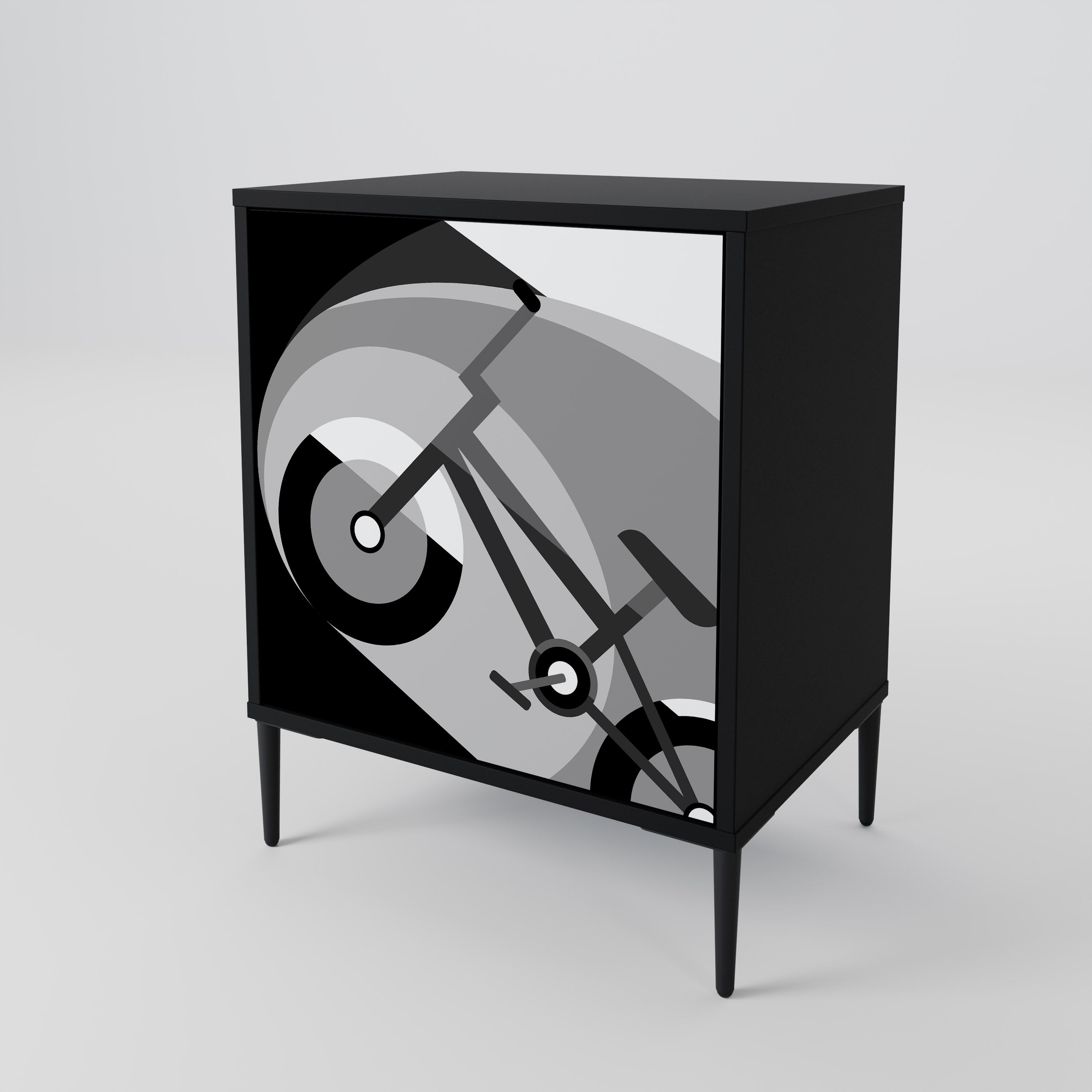 BIKE ENERGY Komoda 1-drzwiowa korpus Czarny