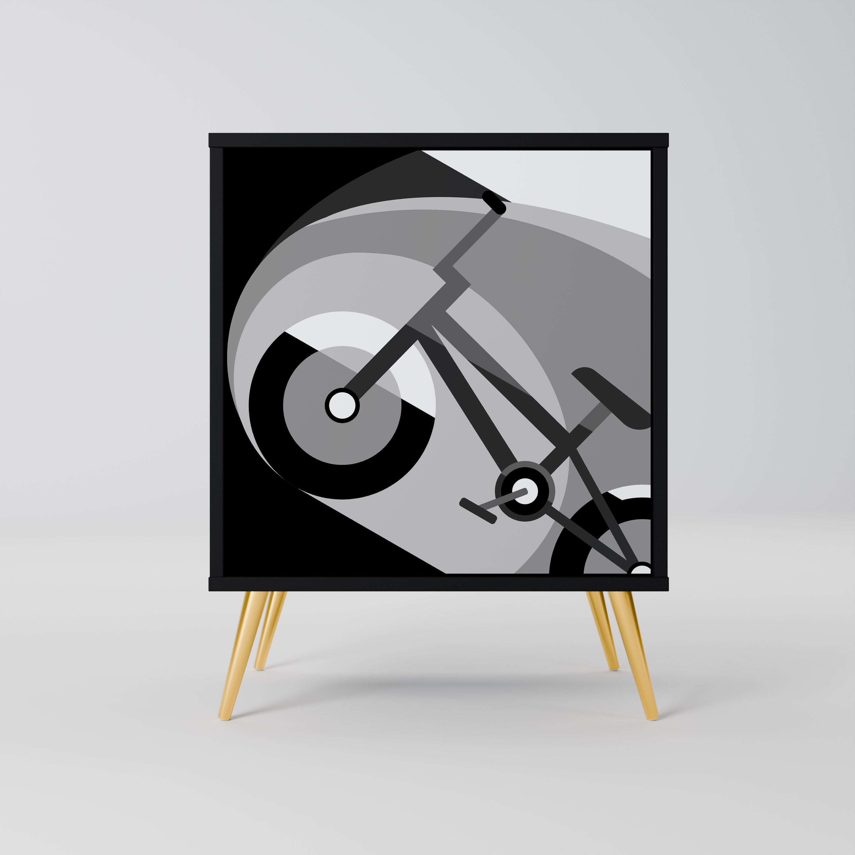 BIKE ENERGY Komoda 1-drzwiowa korpus Czarny