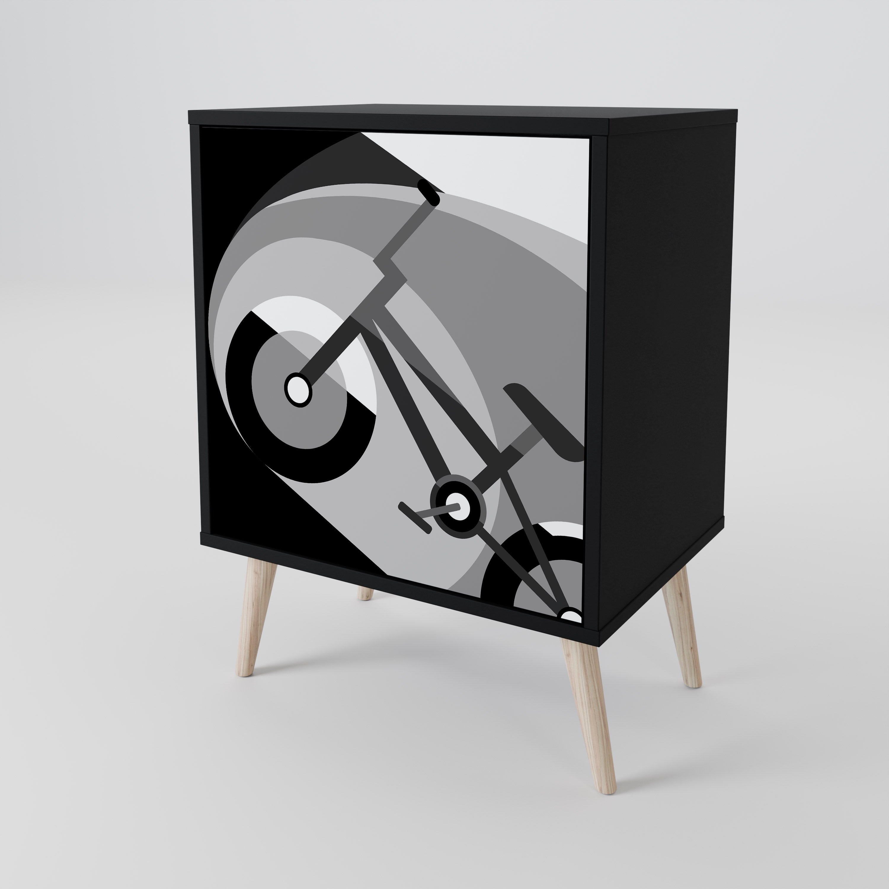 BIKE ENERGY Komoda 1-drzwiowa korpus Czarny