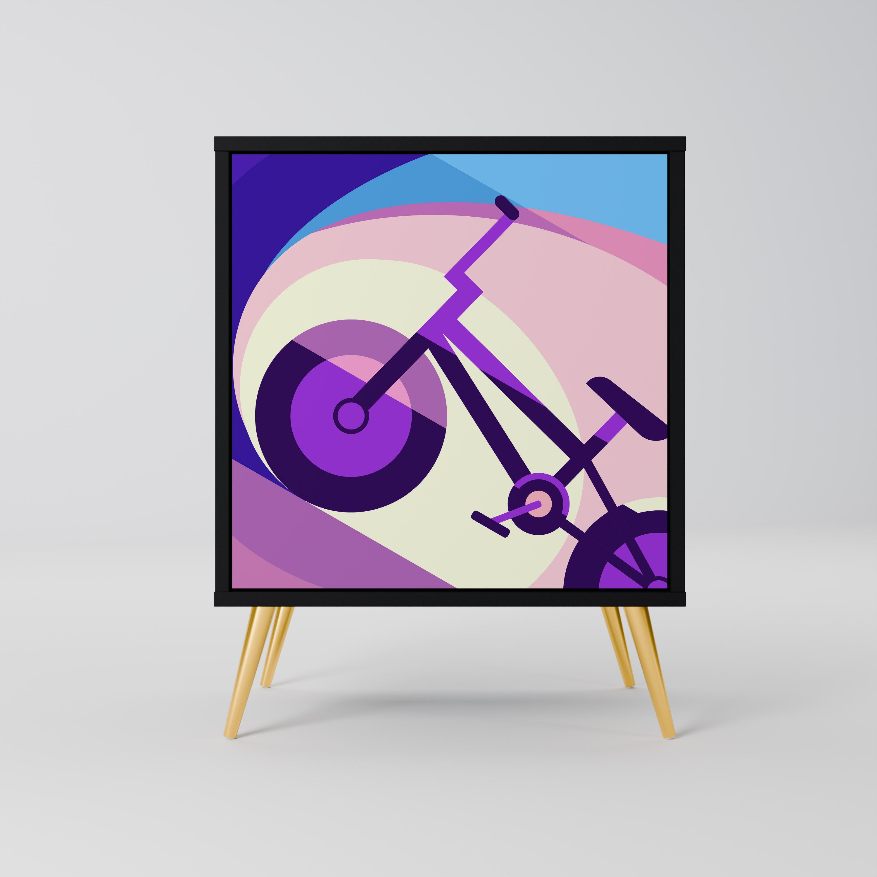 BIKE DREAMS Komoda 1-drzwiowa korpus Czarny