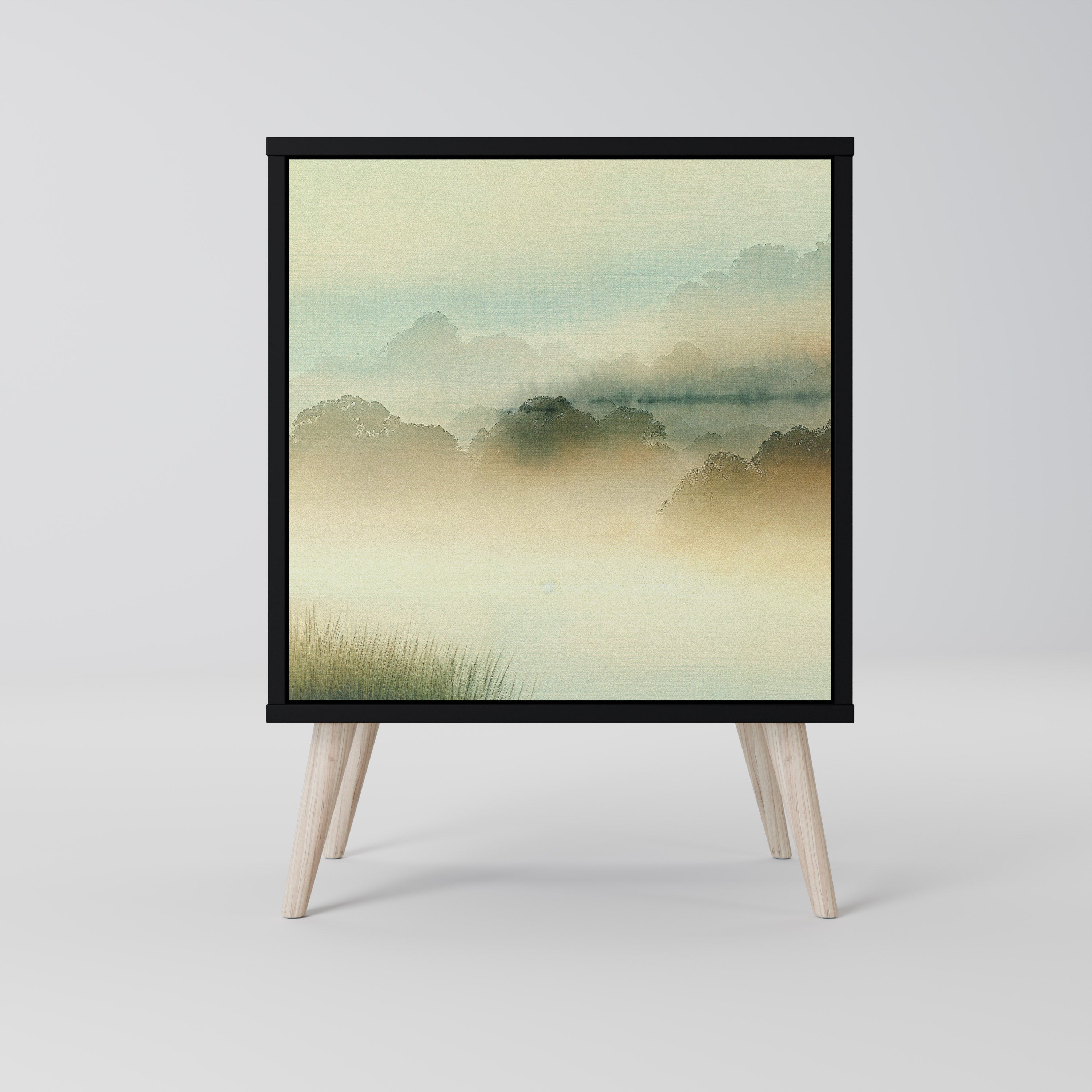 MORNING BY THE LAKE Komoda 1-drzwiowa korpus Czarny