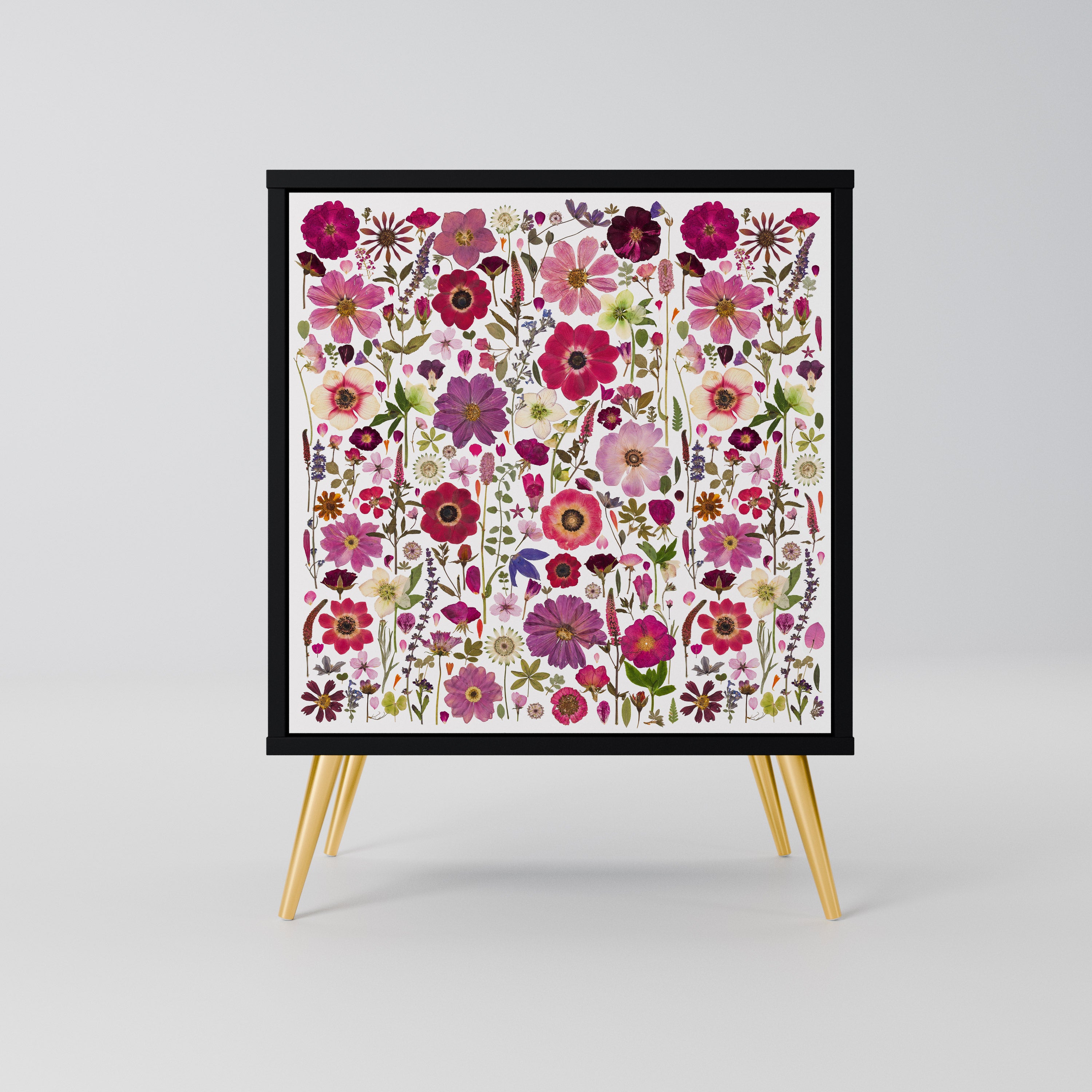 PETAL GARDEN Komoda 1-drzwiowa korpus Czarny