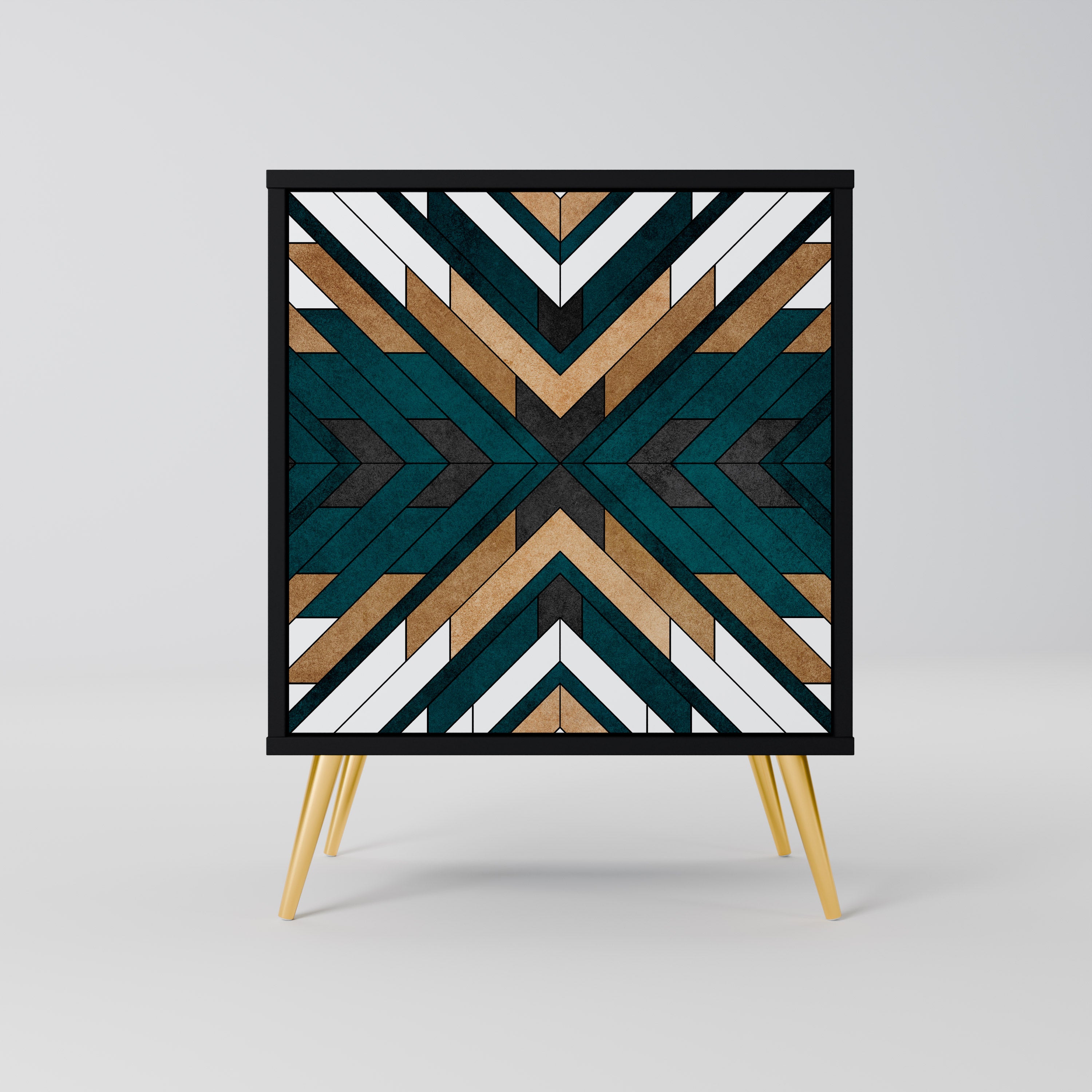 ARTISTIC GEOMETRY Komoda 1-drzwiowa korpus Czarny