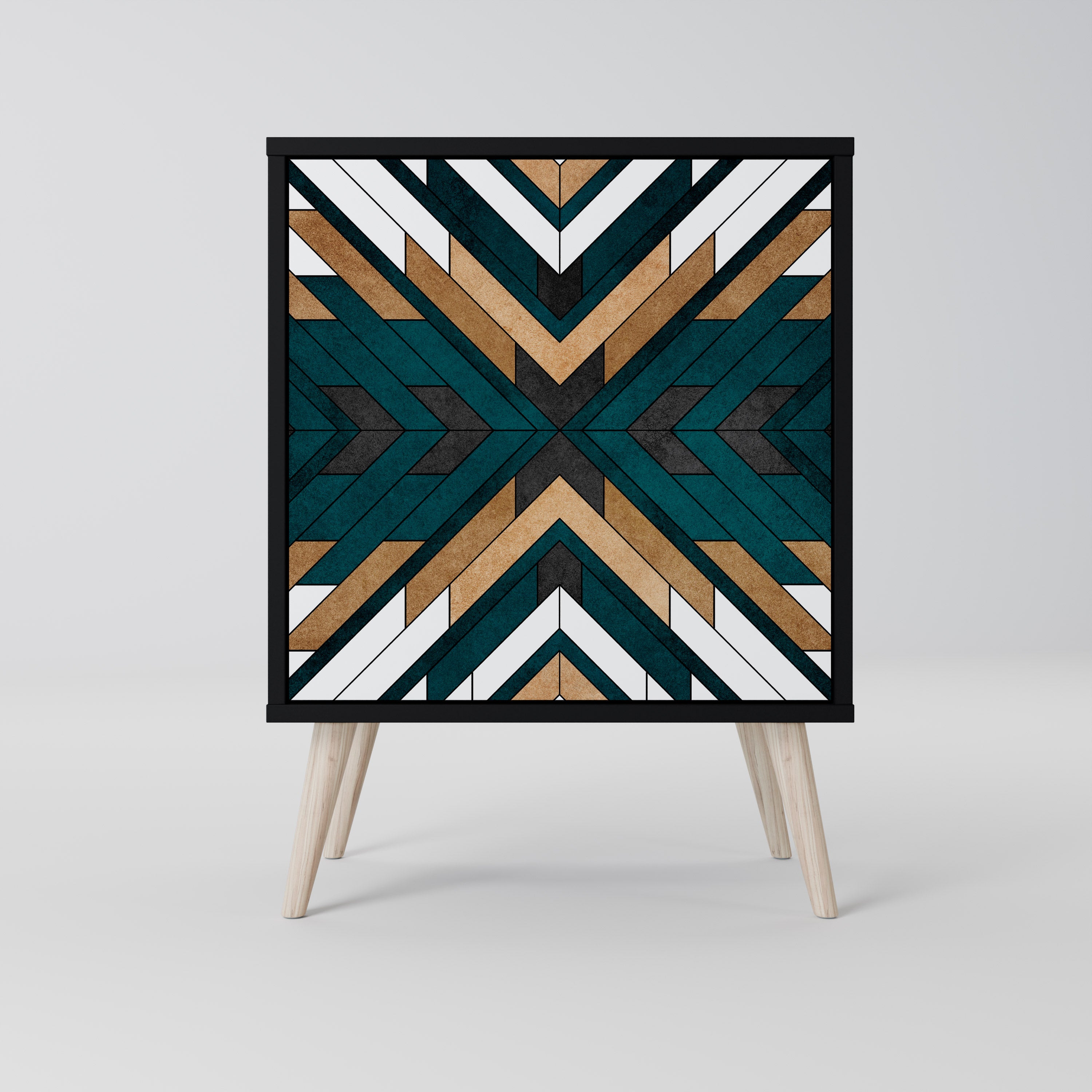 ARTISTIC GEOMETRY Komoda 1-drzwiowa korpus Czarny