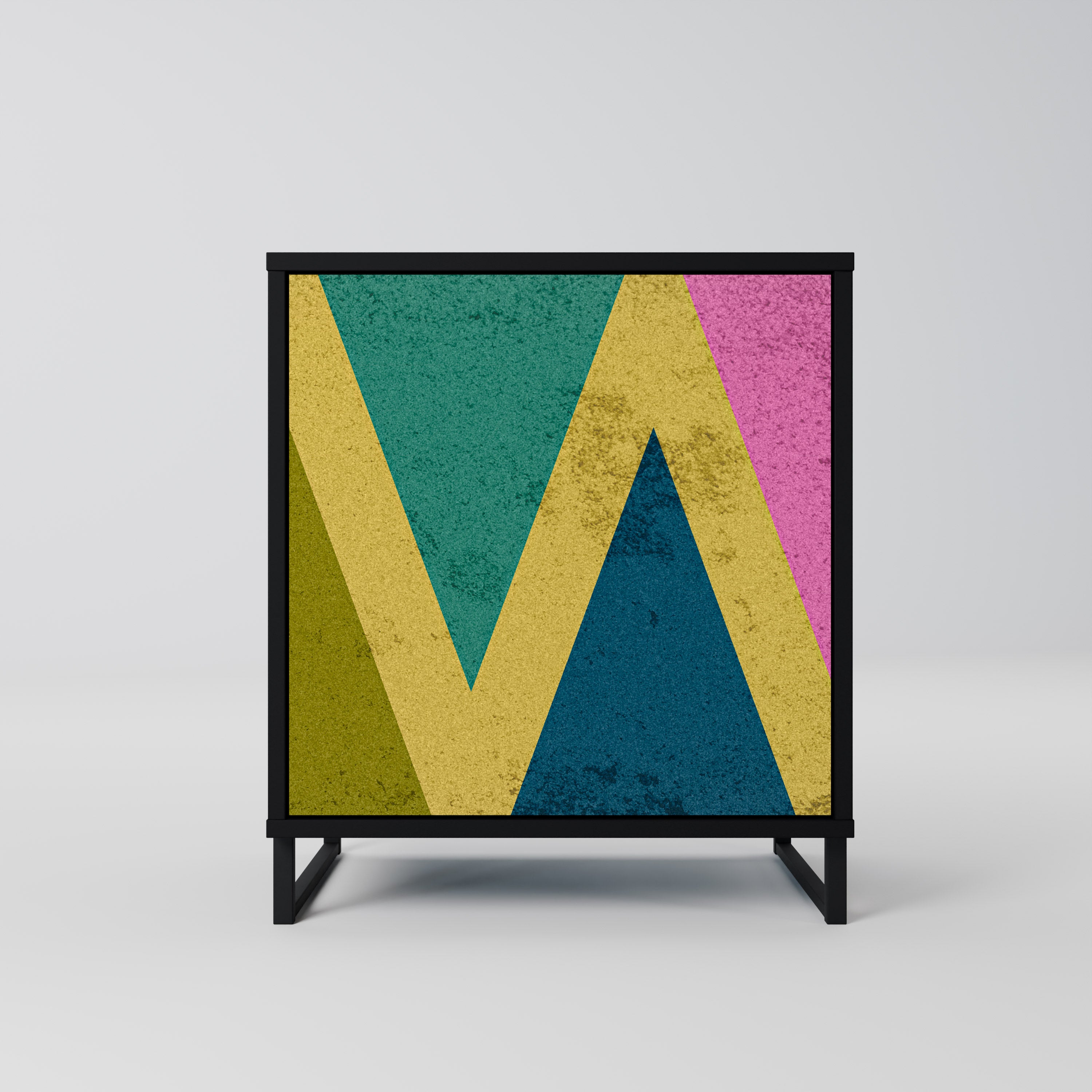 COLORFUL TRIANGLES Komoda 1-drzwiowa korpus Czarny