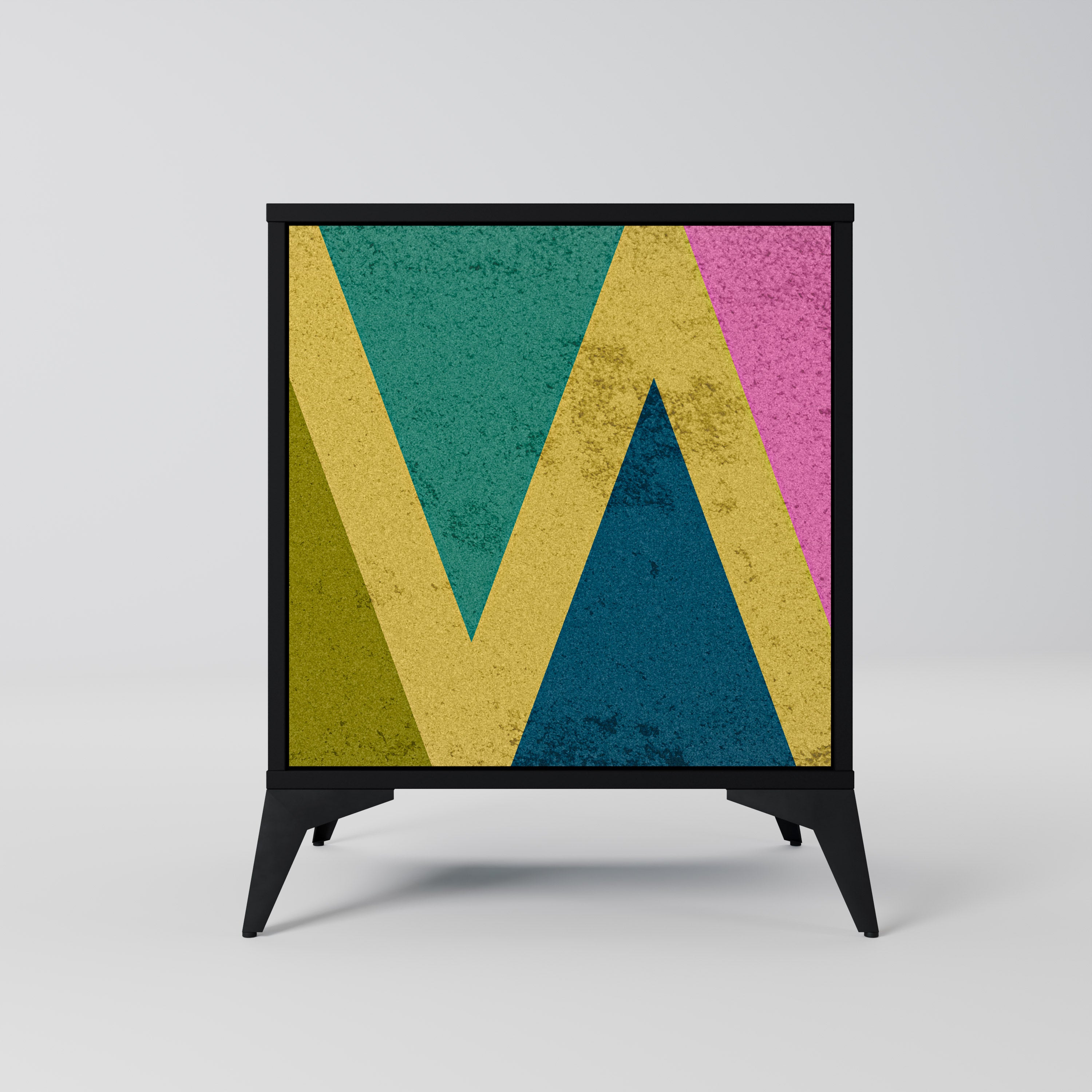 COLORFUL TRIANGLES Komoda 1-drzwiowa korpus Czarny