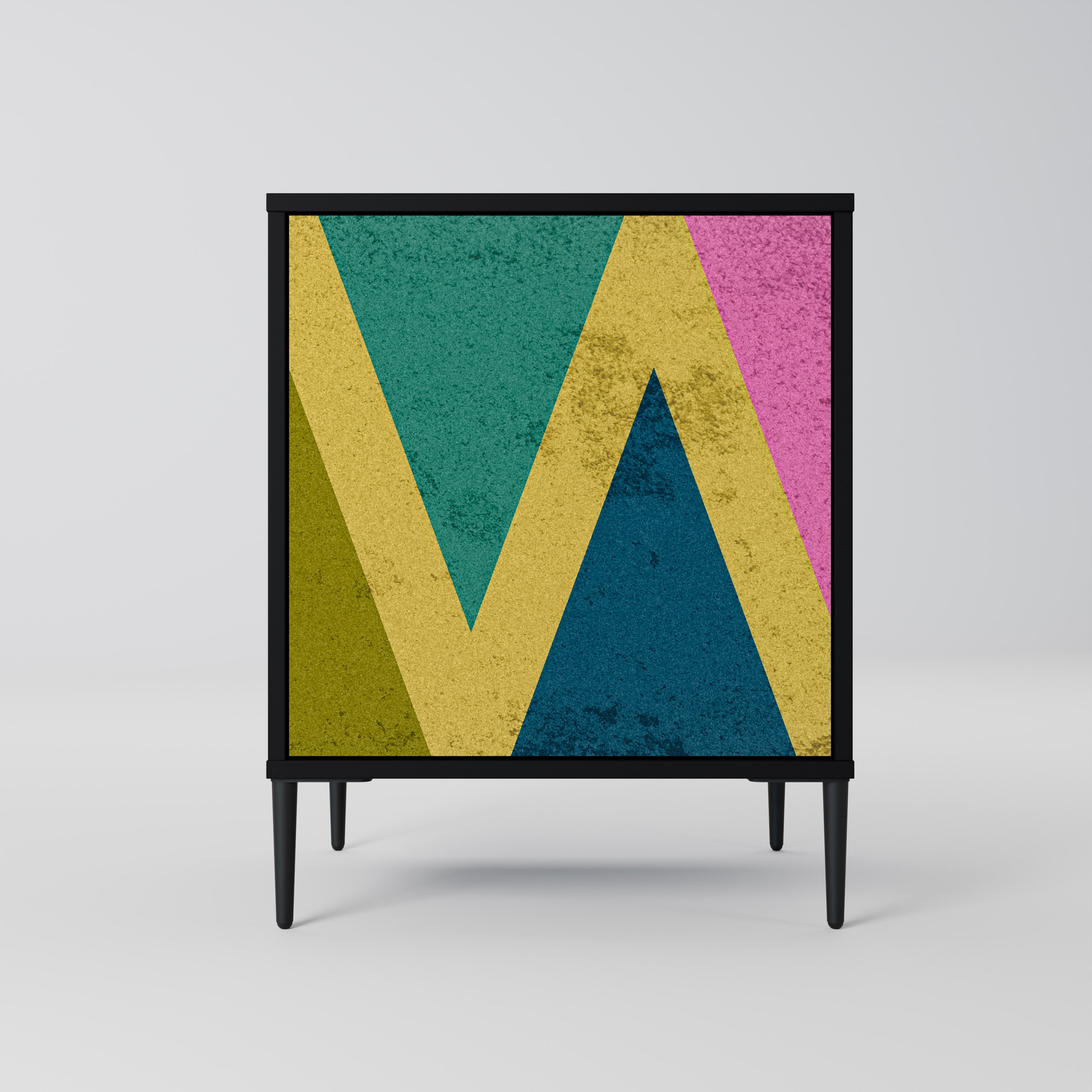 COLORFUL TRIANGLES Komoda 1-drzwiowa korpus Czarny